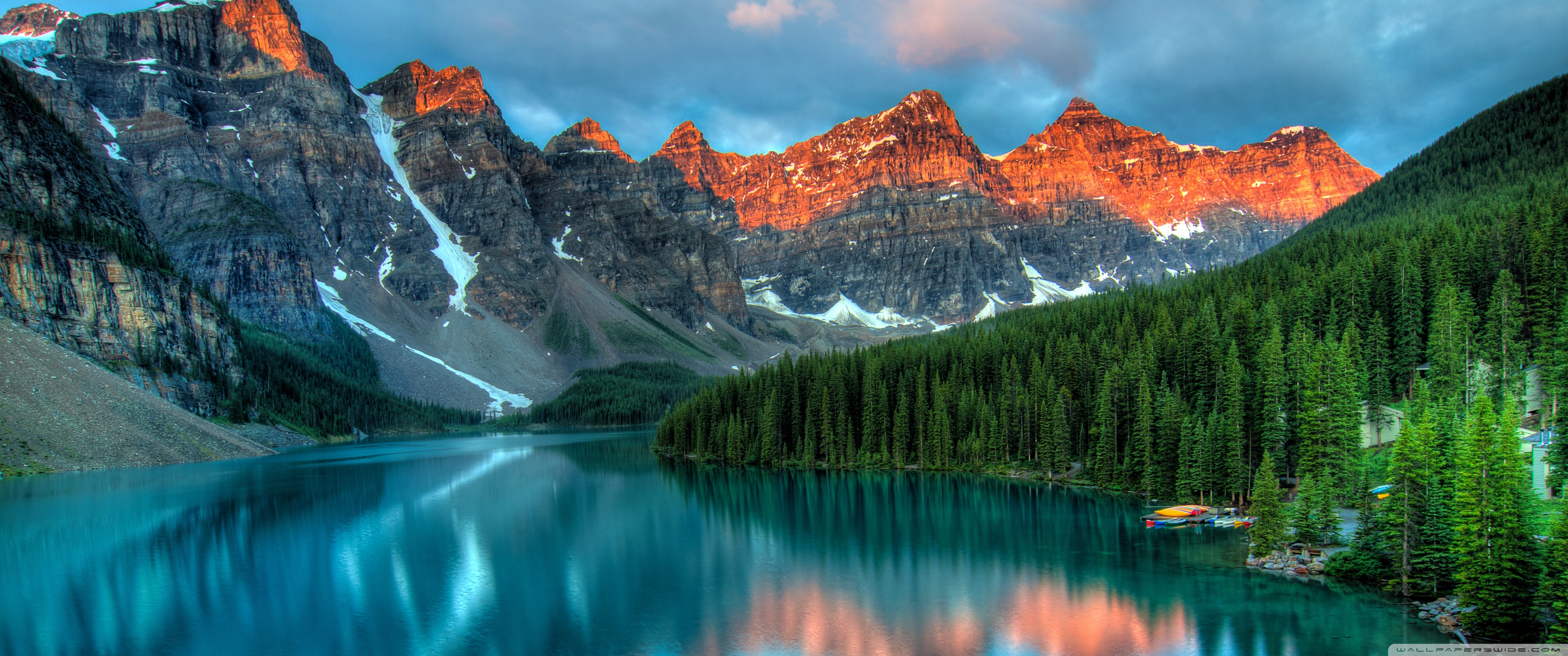 Moraine Lake South Channel Wallpapers