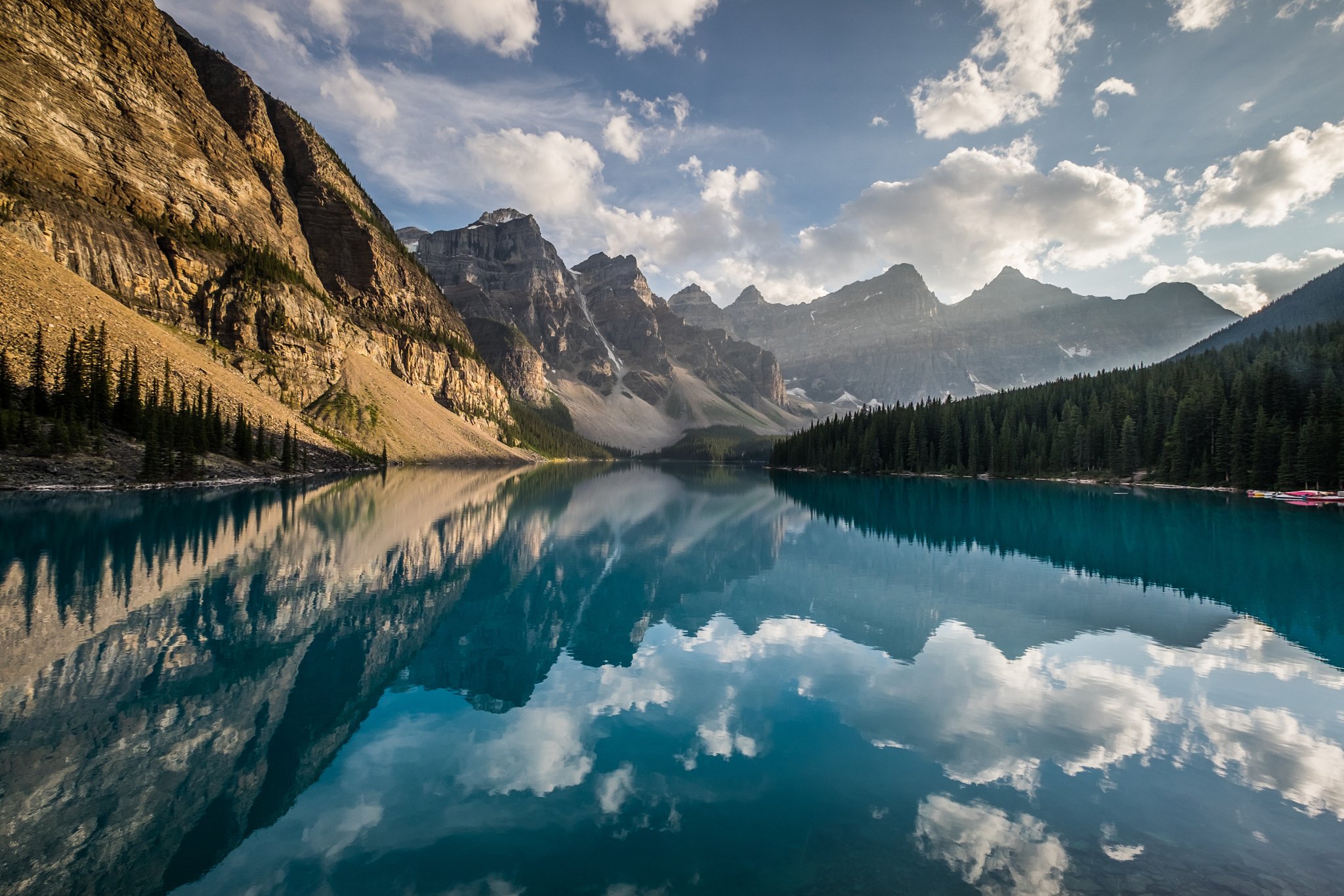 Moraine Lake South Channel Wallpapers