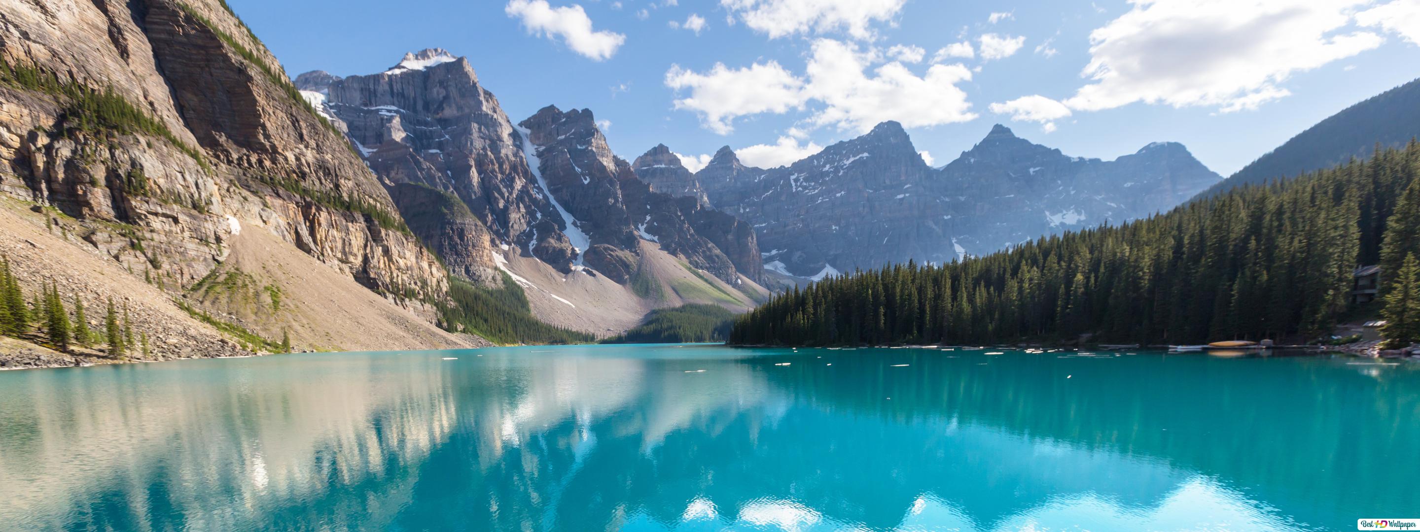 Moraine Lake South Channel Wallpapers