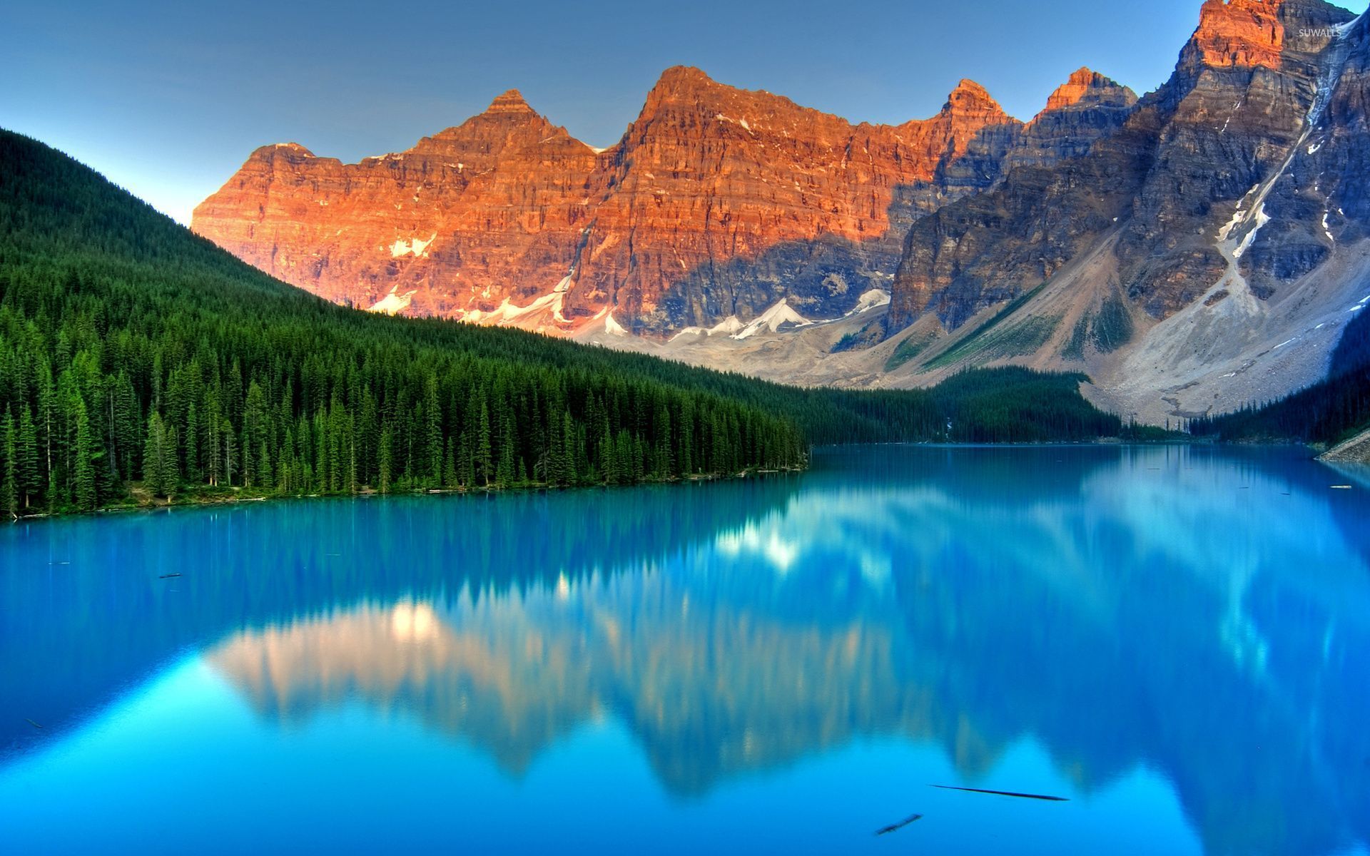 Moraine Lake South Channel Wallpapers