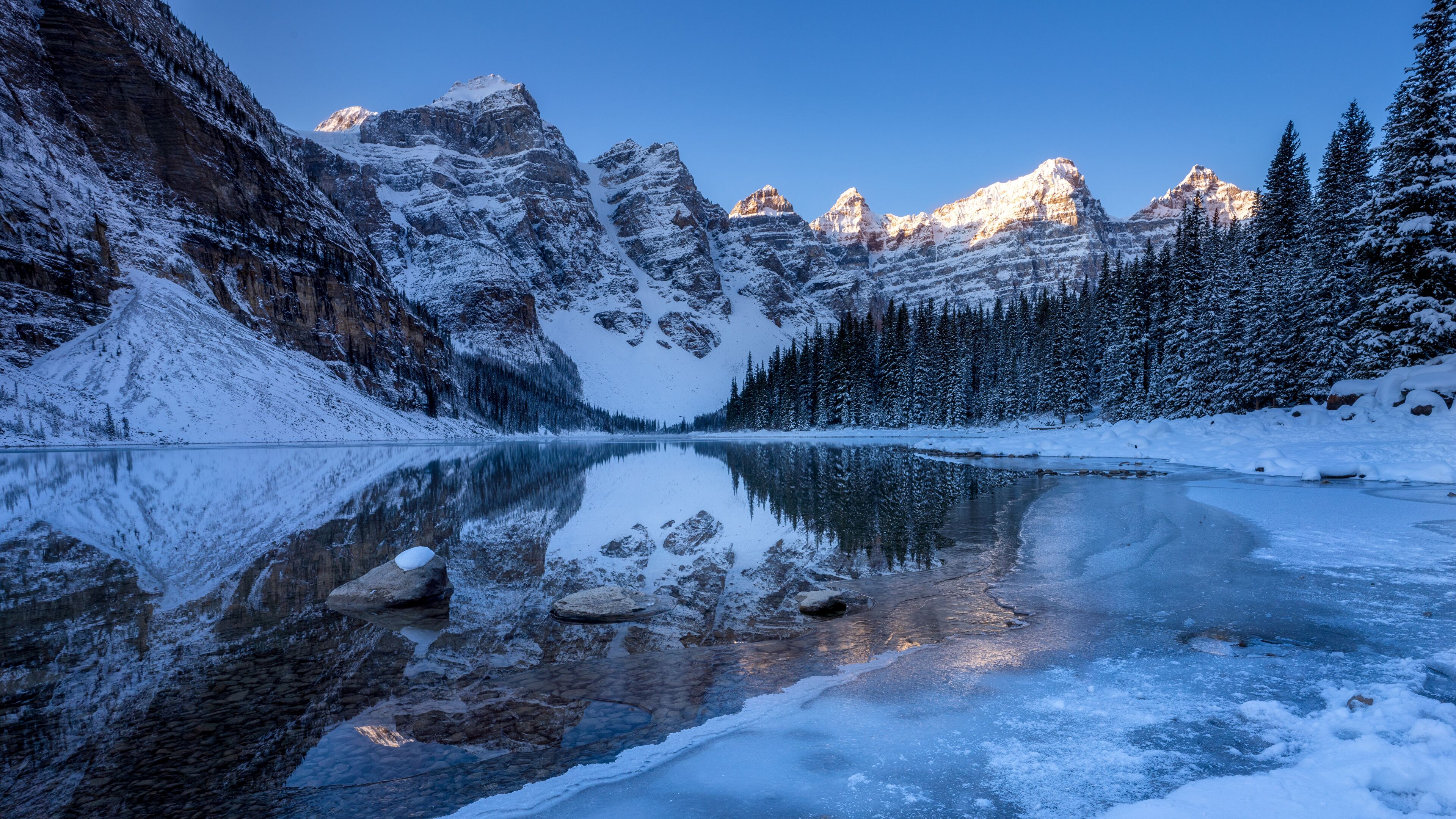 Moraine Lake South Channel Wallpapers