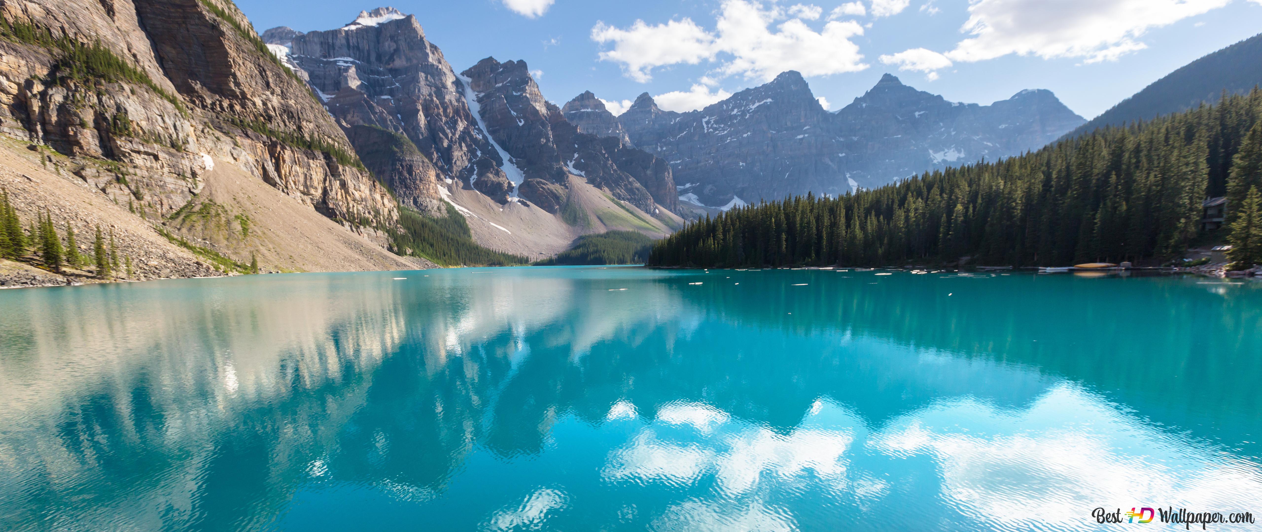 Moraine Lake South Channel Wallpapers