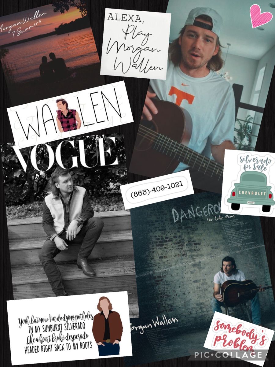 Morgan Wallen Collage Wallpapers