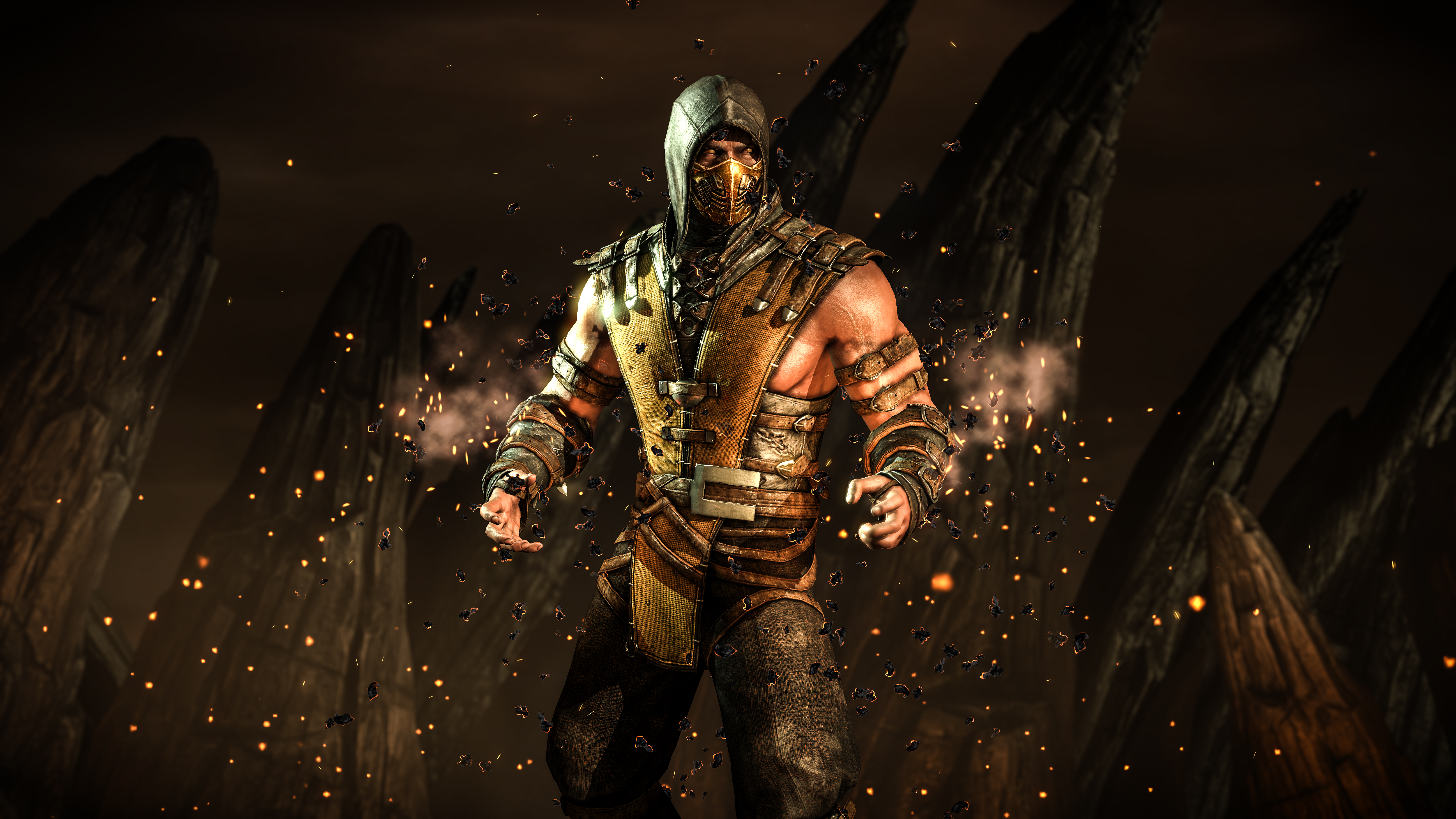 mortal kombat scorpion 4k desktop wallpapers Wallpapers