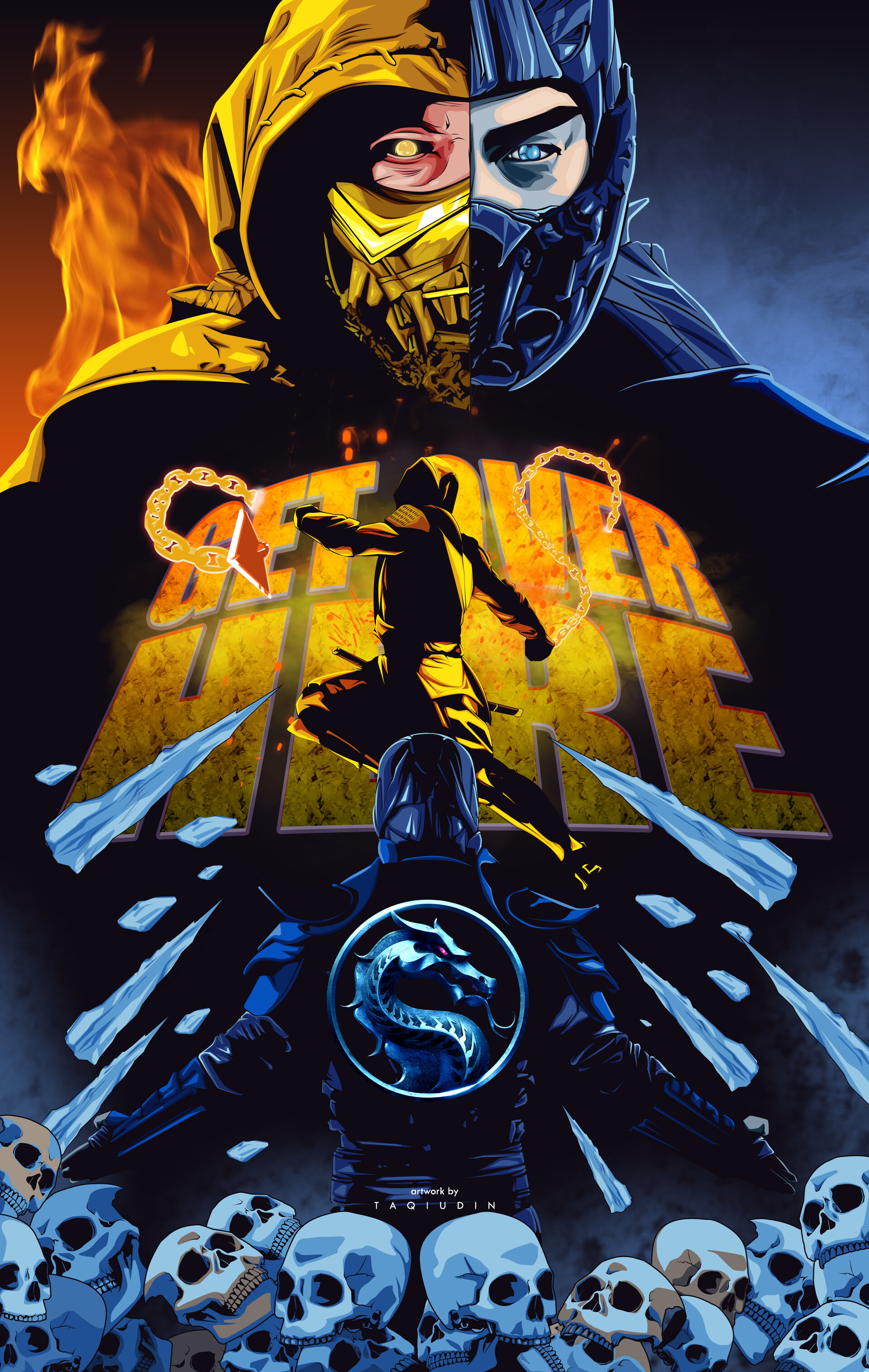 Mortal Kombat Scorpion Cool Art 2021 Wallpapers