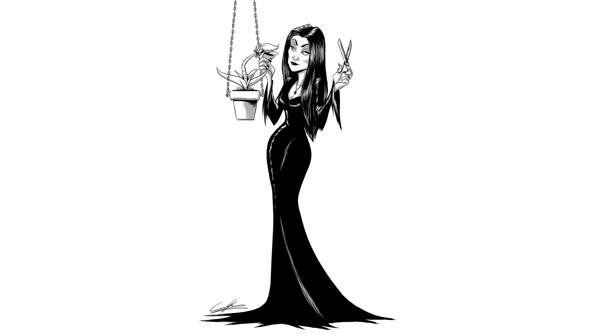 Morticia Addams The Addams Family Wallpapers