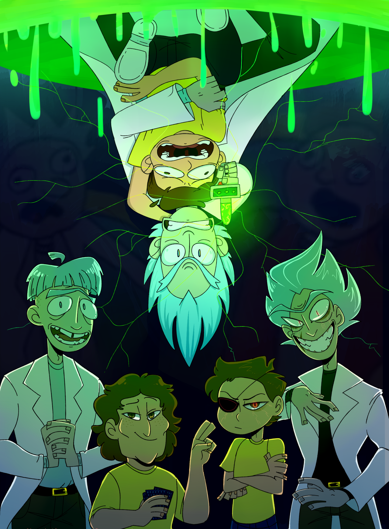 Morty Smith And Rick Sanchez Fanart Wallpapers