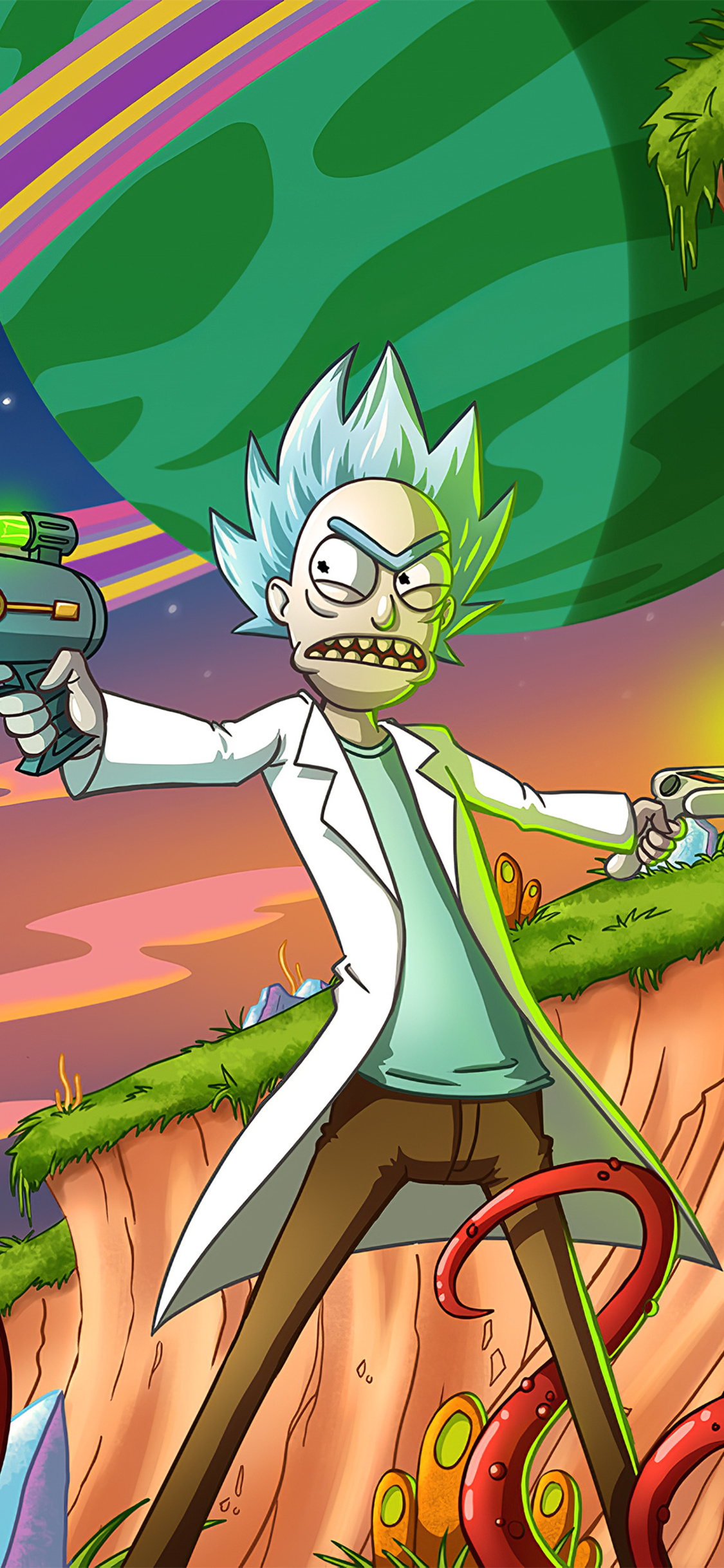 Morty Smith Rick Sanchez 4K Art Wallpapers