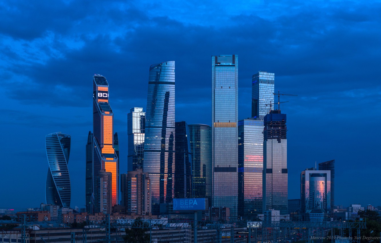 Moscow Russia Skyscrapers Wallpapers