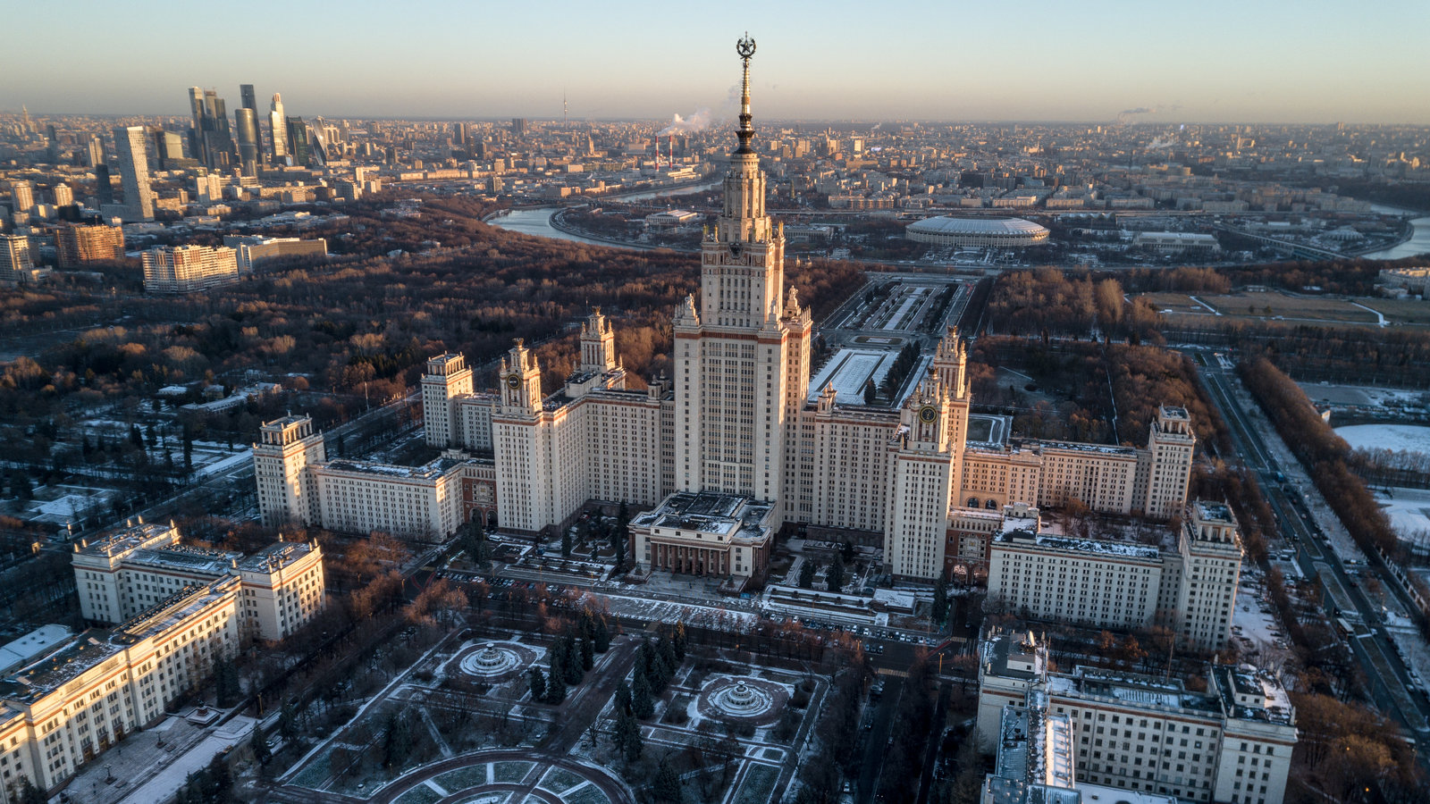 Moscow Russia Skyscrapers Wallpapers