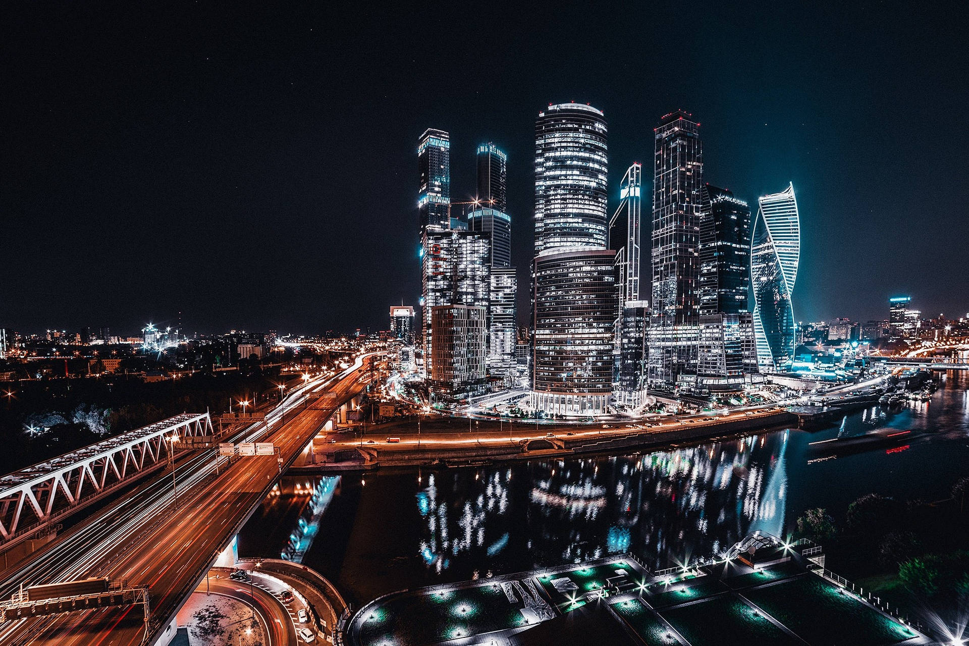 Moscow Russia Skyscrapers Wallpapers