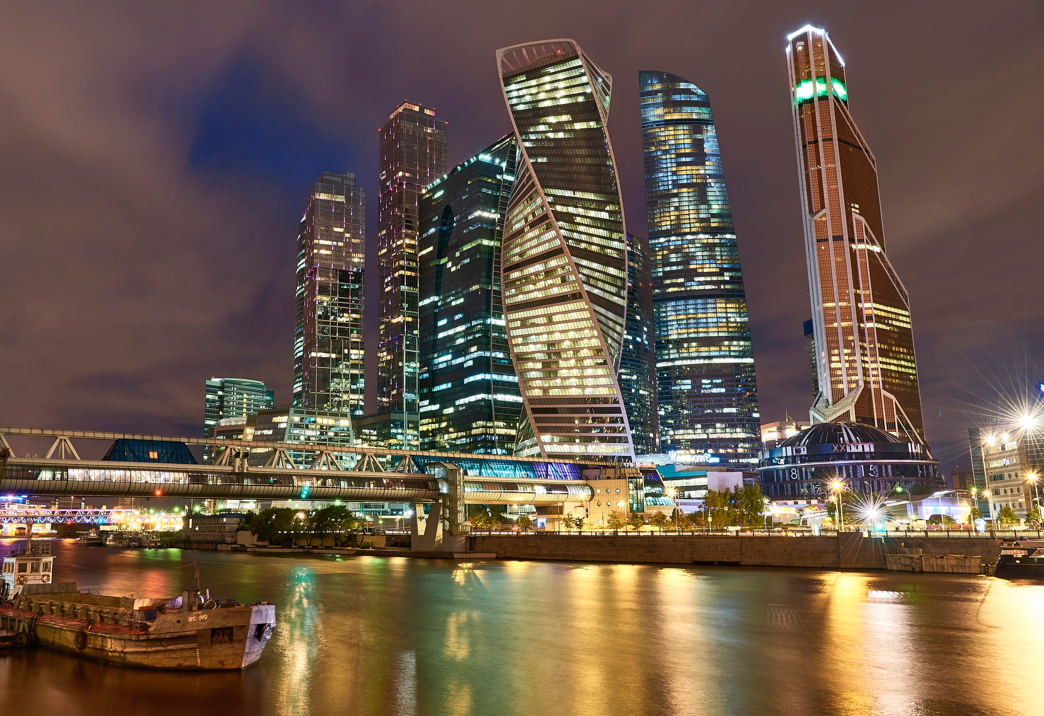 Moscow Russia Skyscrapers Wallpapers