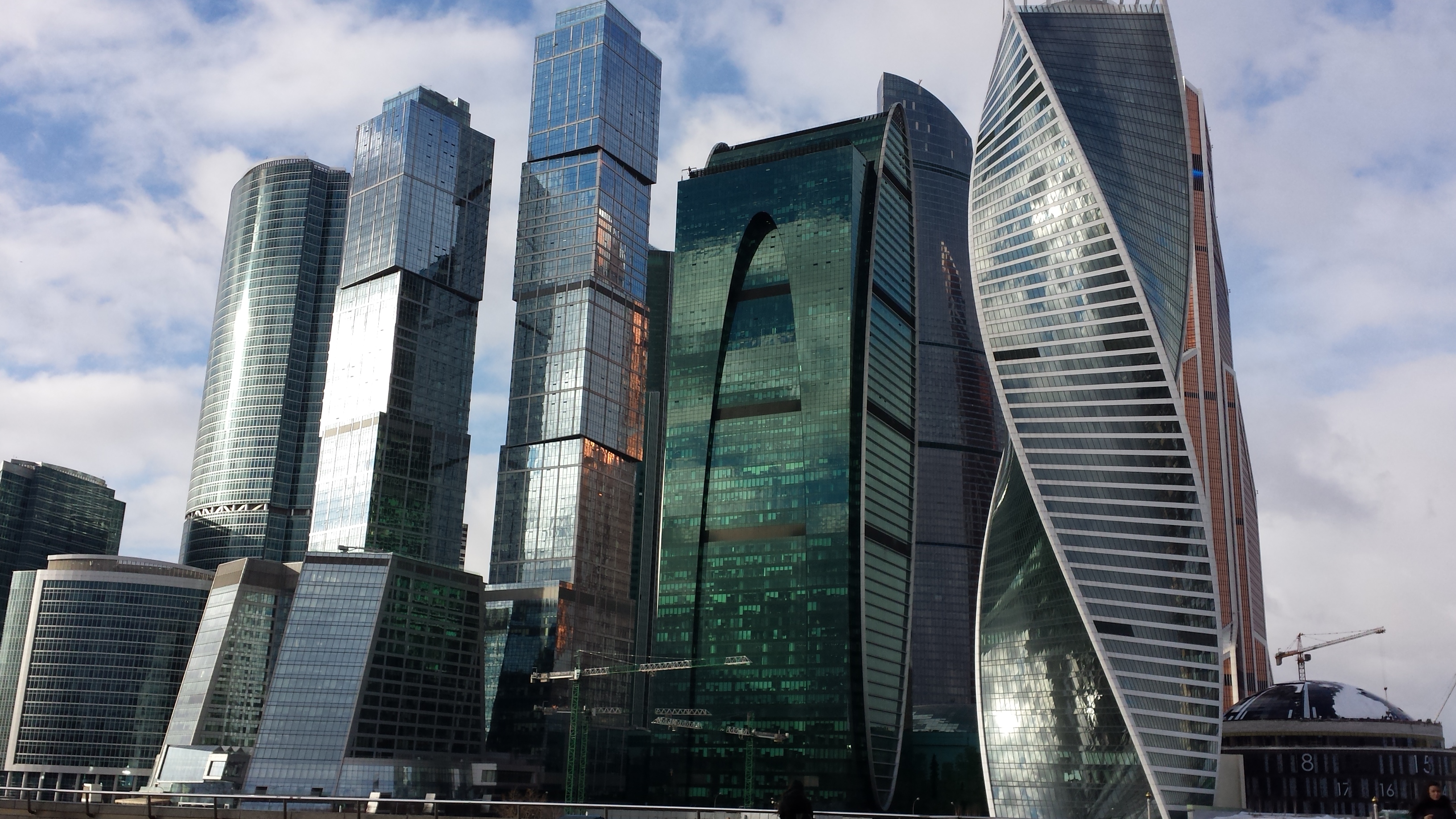 Moscow Russia Skyscrapers Wallpapers