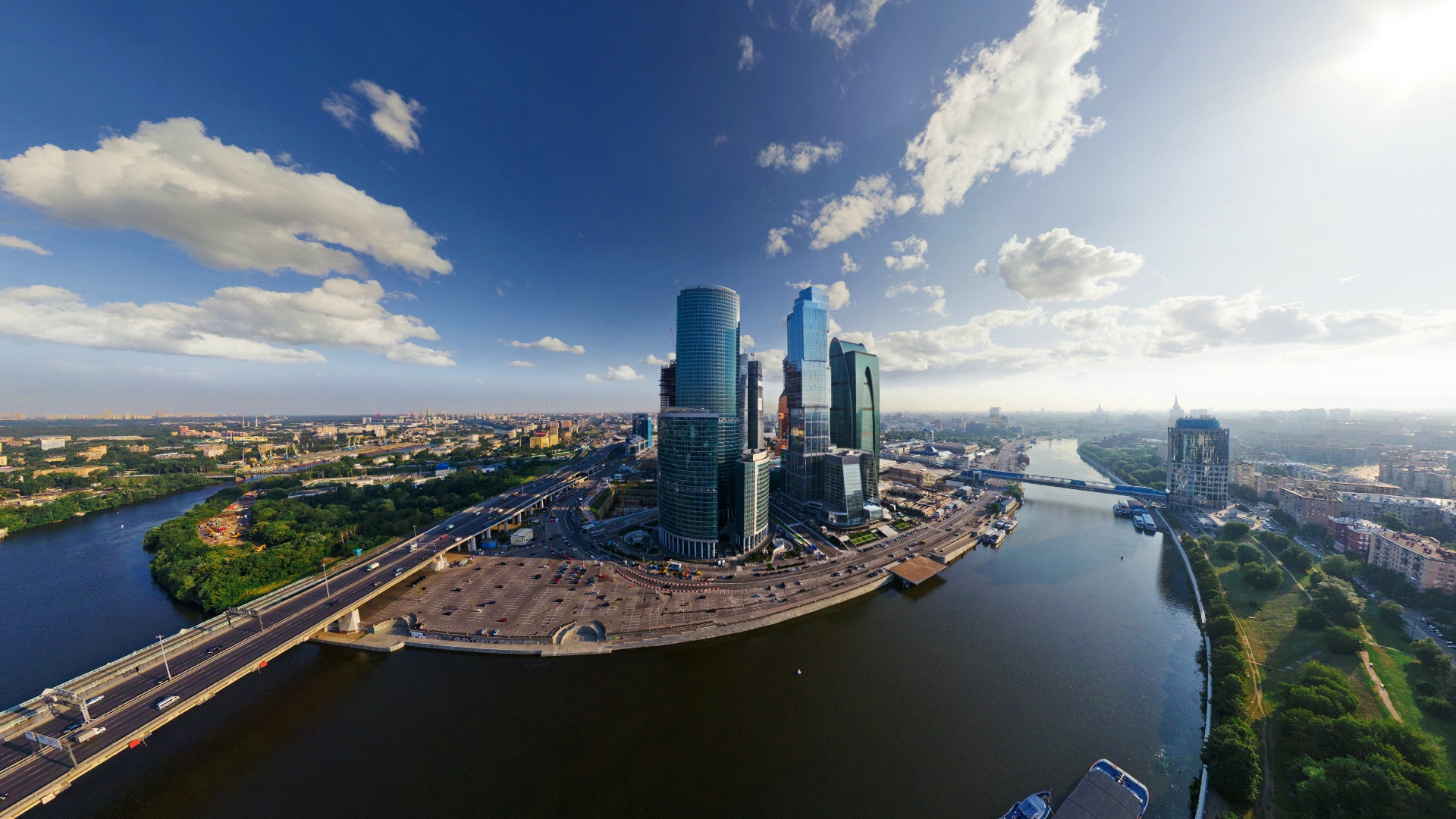 Moscow Russia Skyscrapers Wallpapers