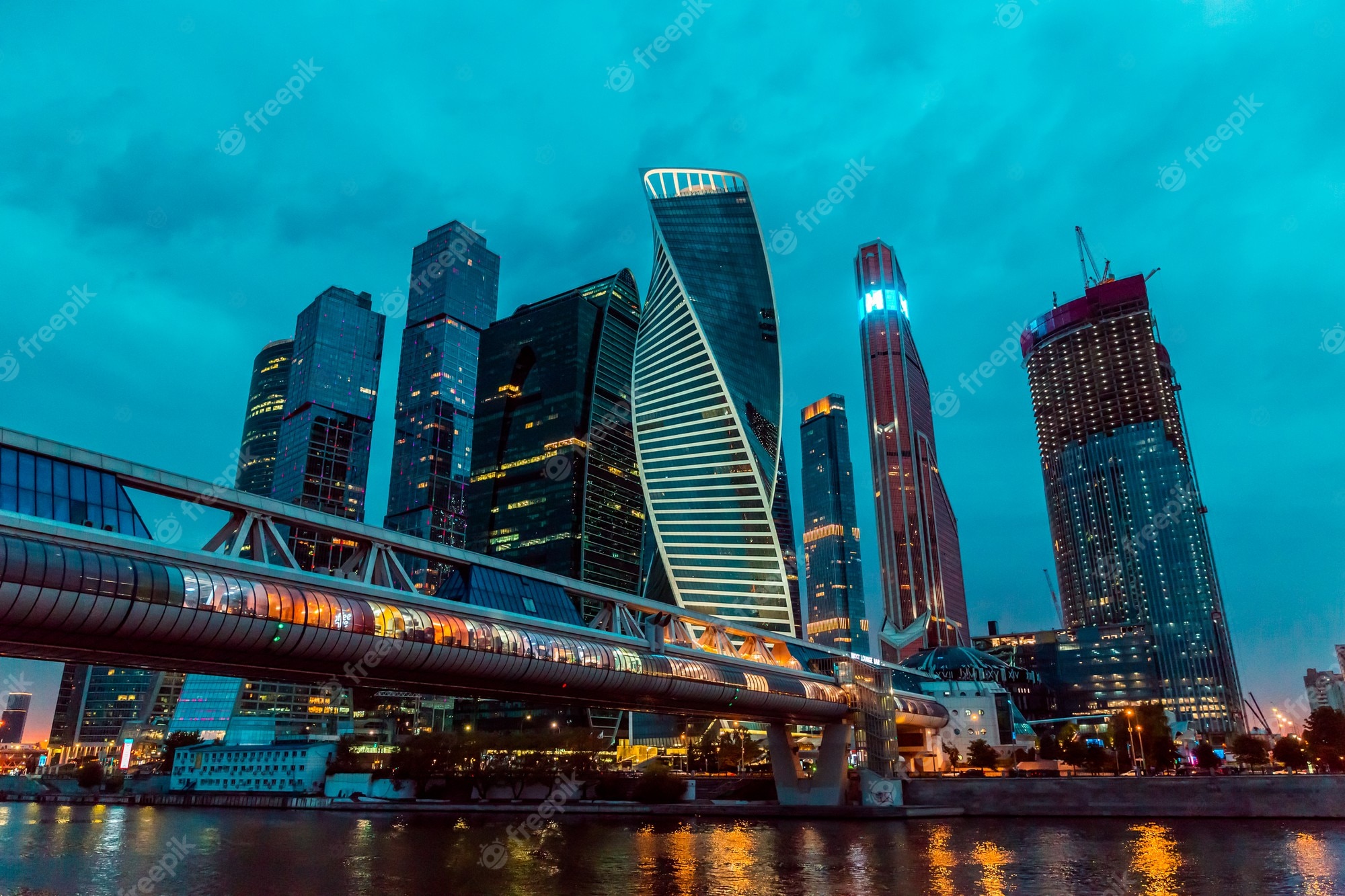 Moscow Russia Skyscrapers Wallpapers