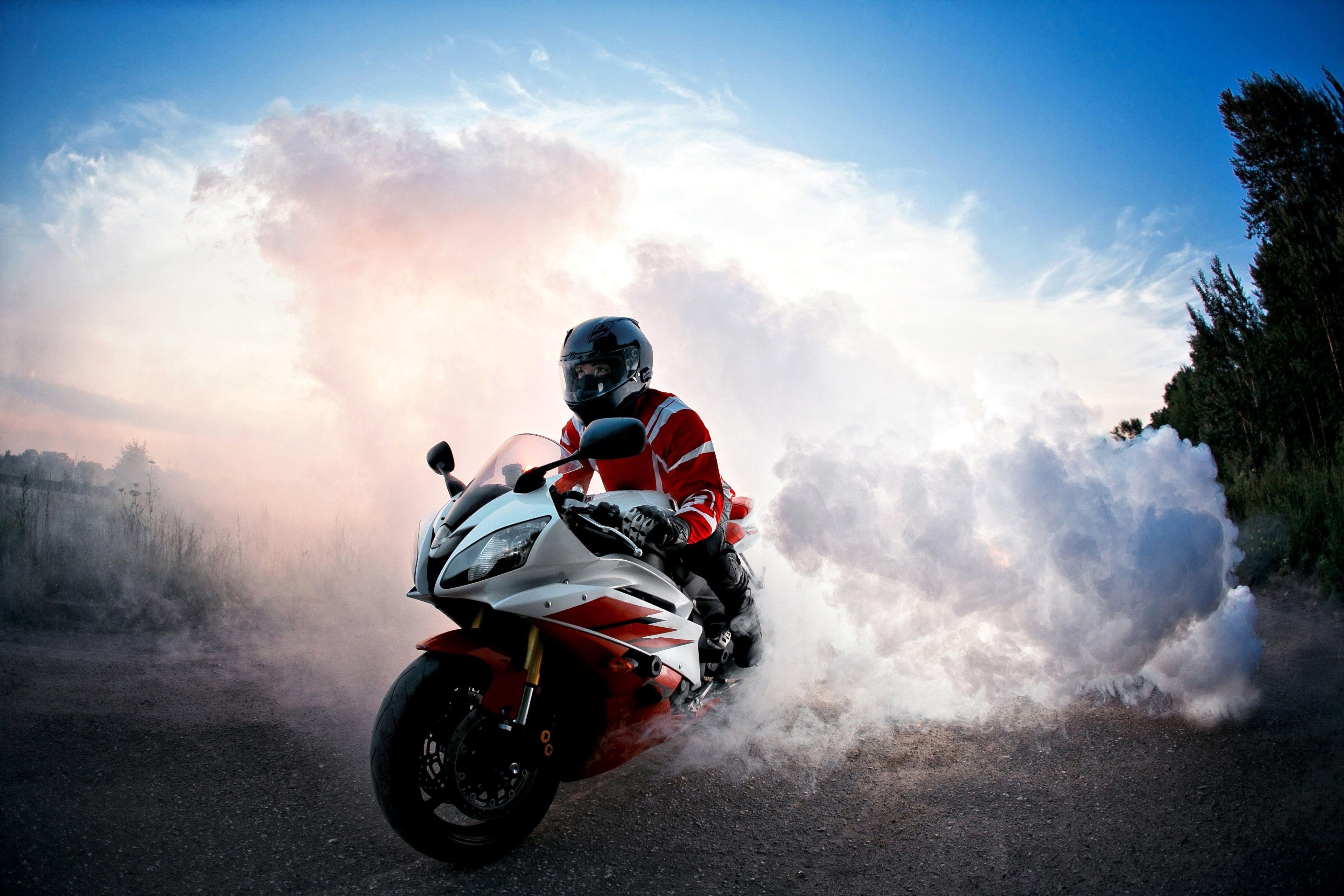 Motocycle Burnout Wallpapers