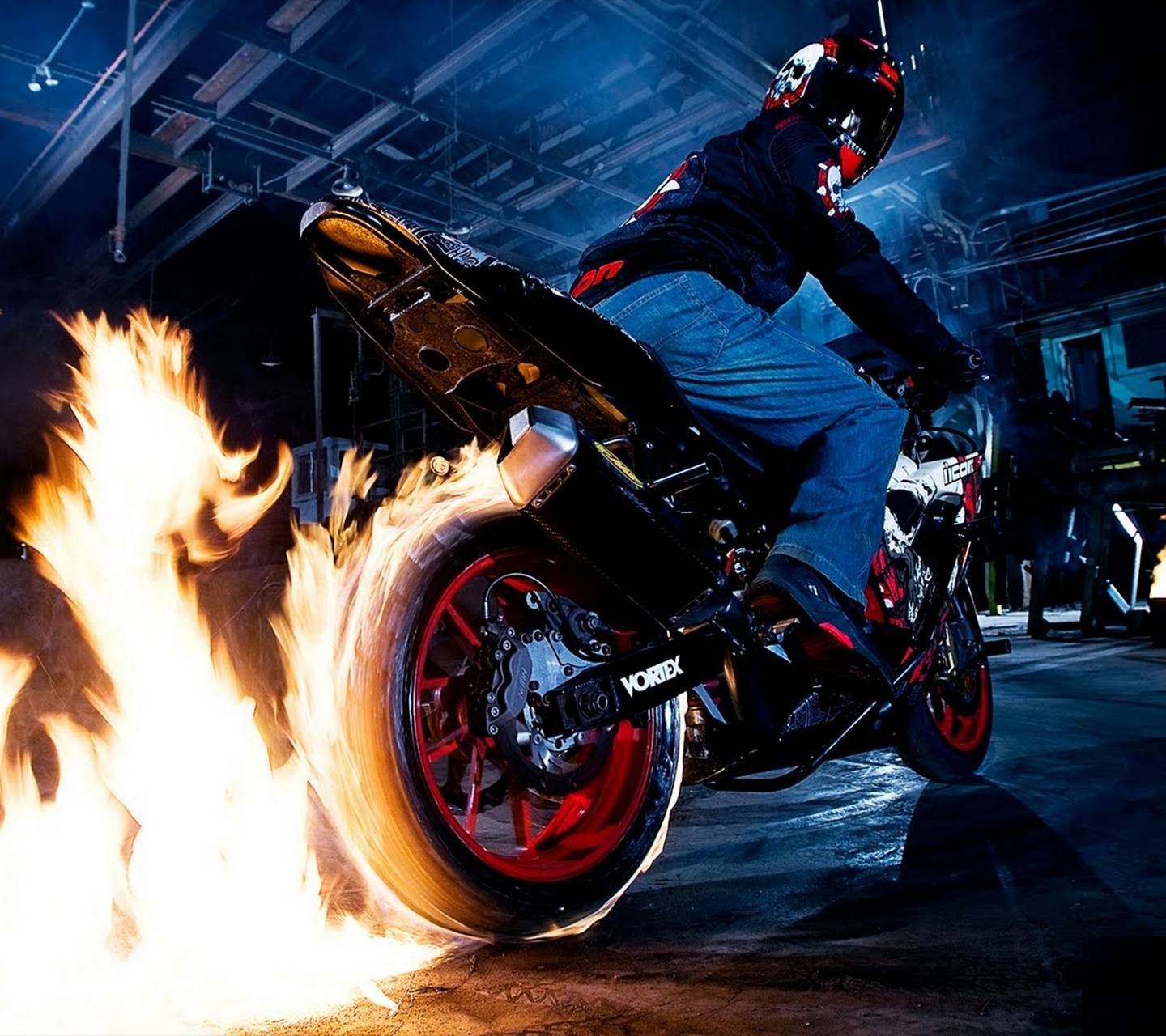 Motocycle Burnout Wallpapers