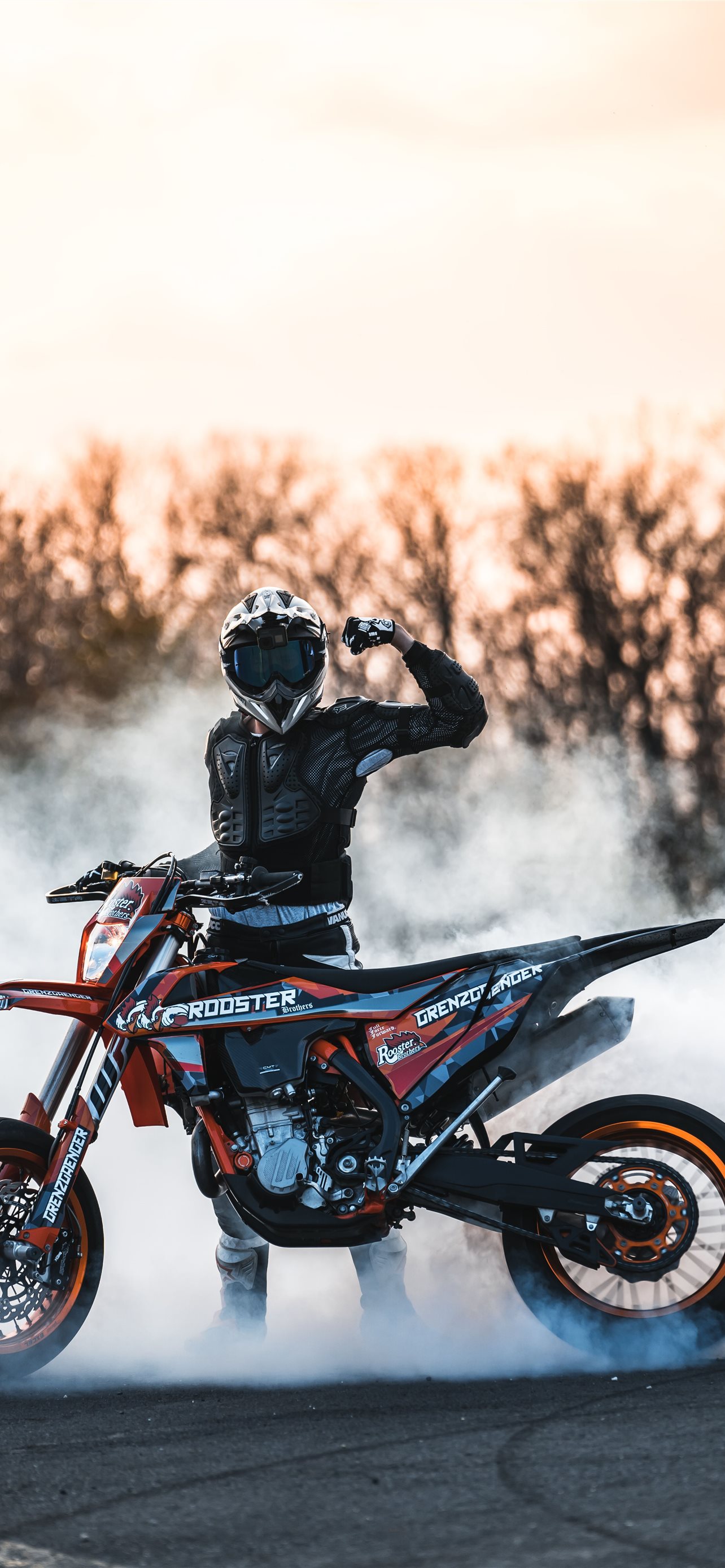 Motocycle Burnout Wallpapers