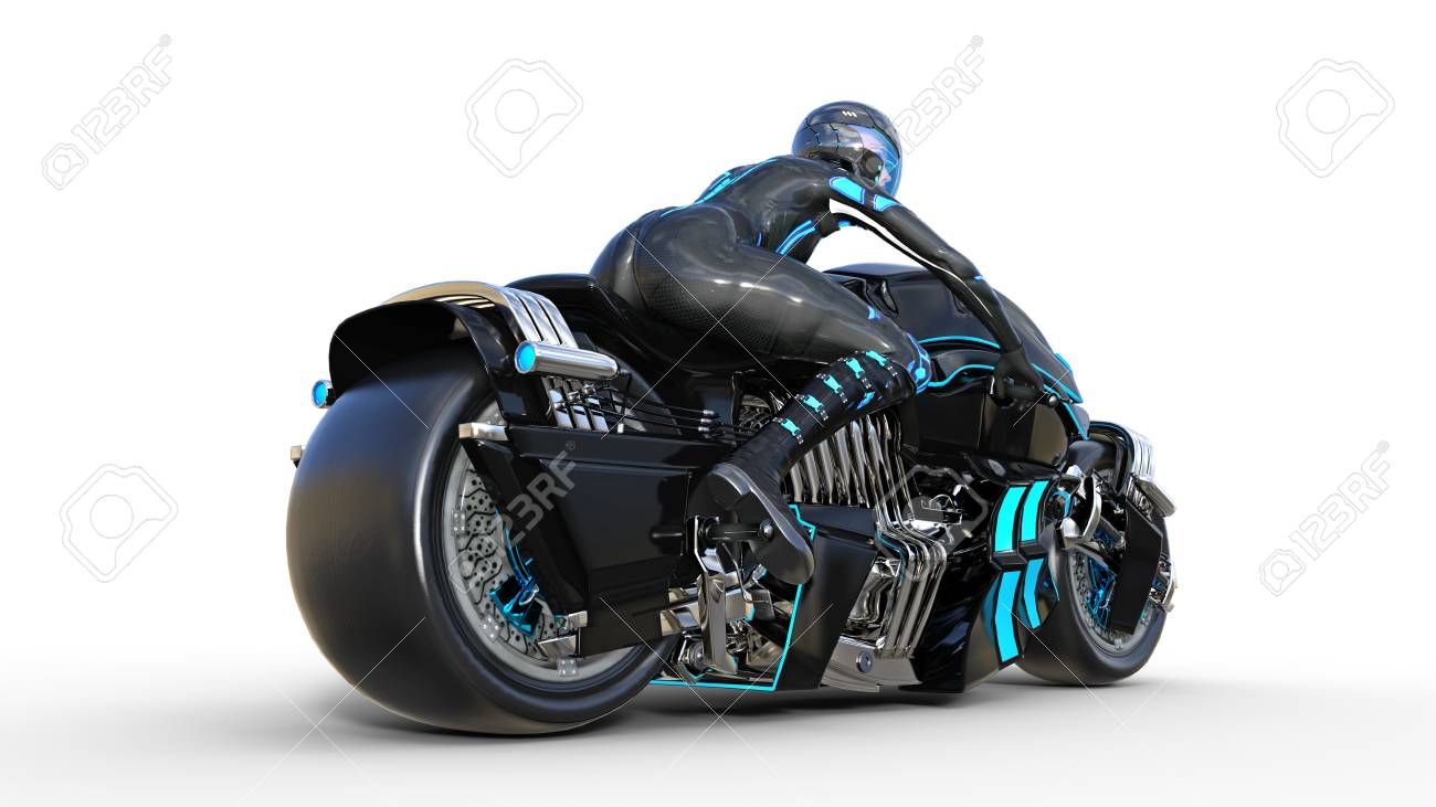 Motorcycle Futuristic Women Rider Wallpapers