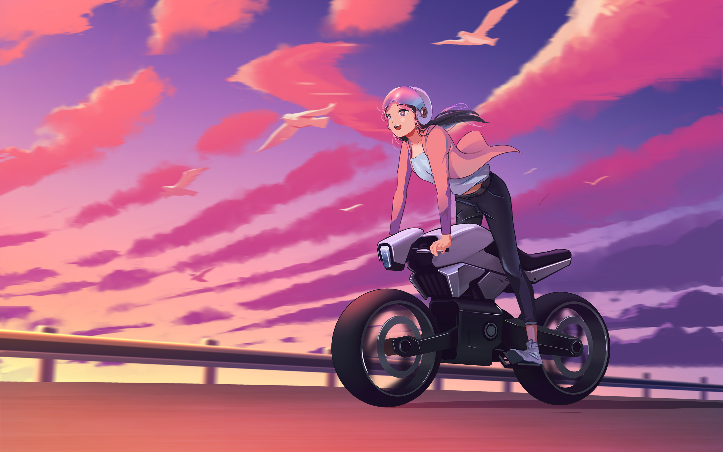 Motorcycle Girl Wallpapers