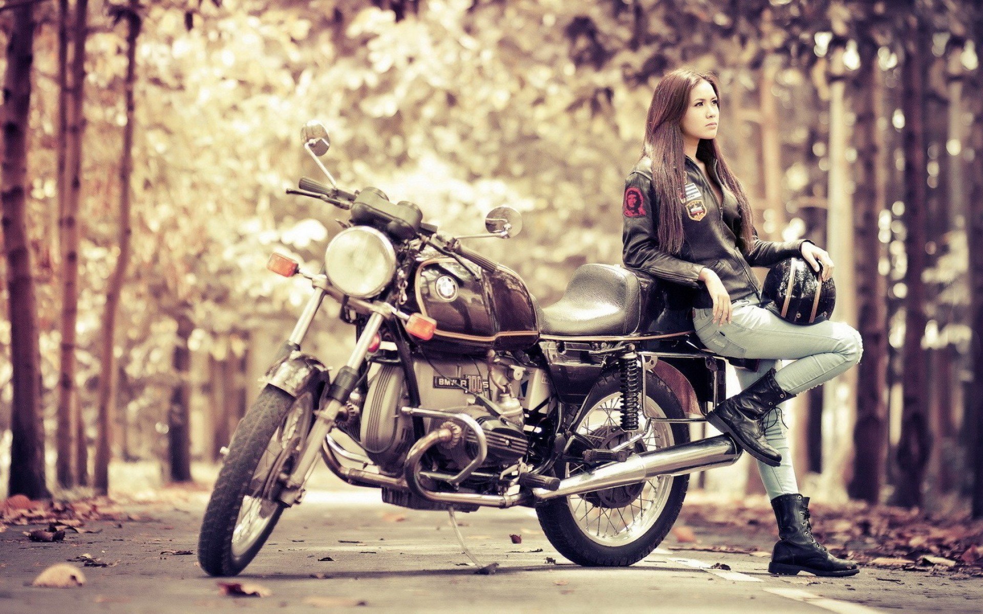 Motorcycle Girl Wallpapers
