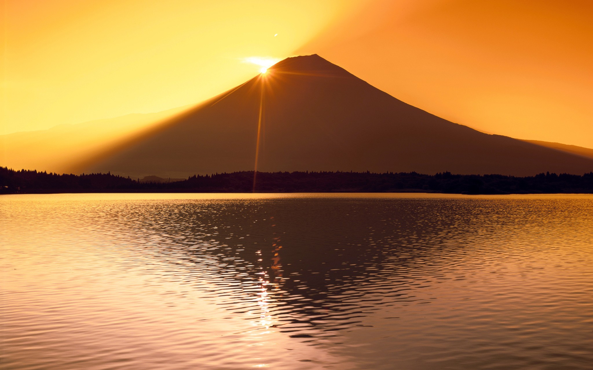 Mount Fuji Sea Sunrise Wallpapers