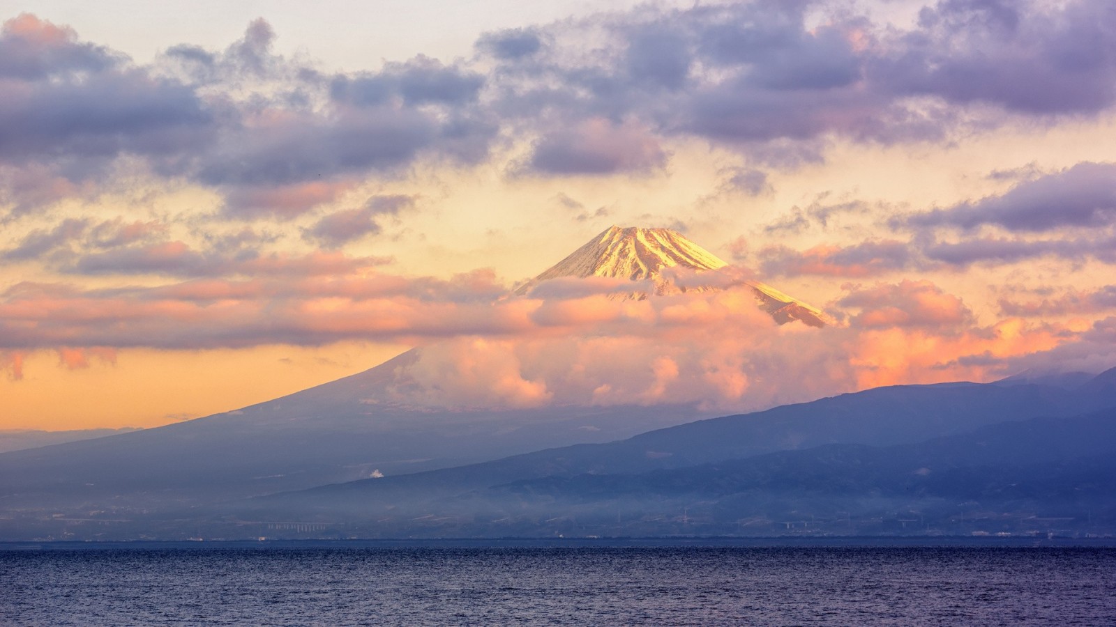 Mount Fuji Sea Sunrise Wallpapers