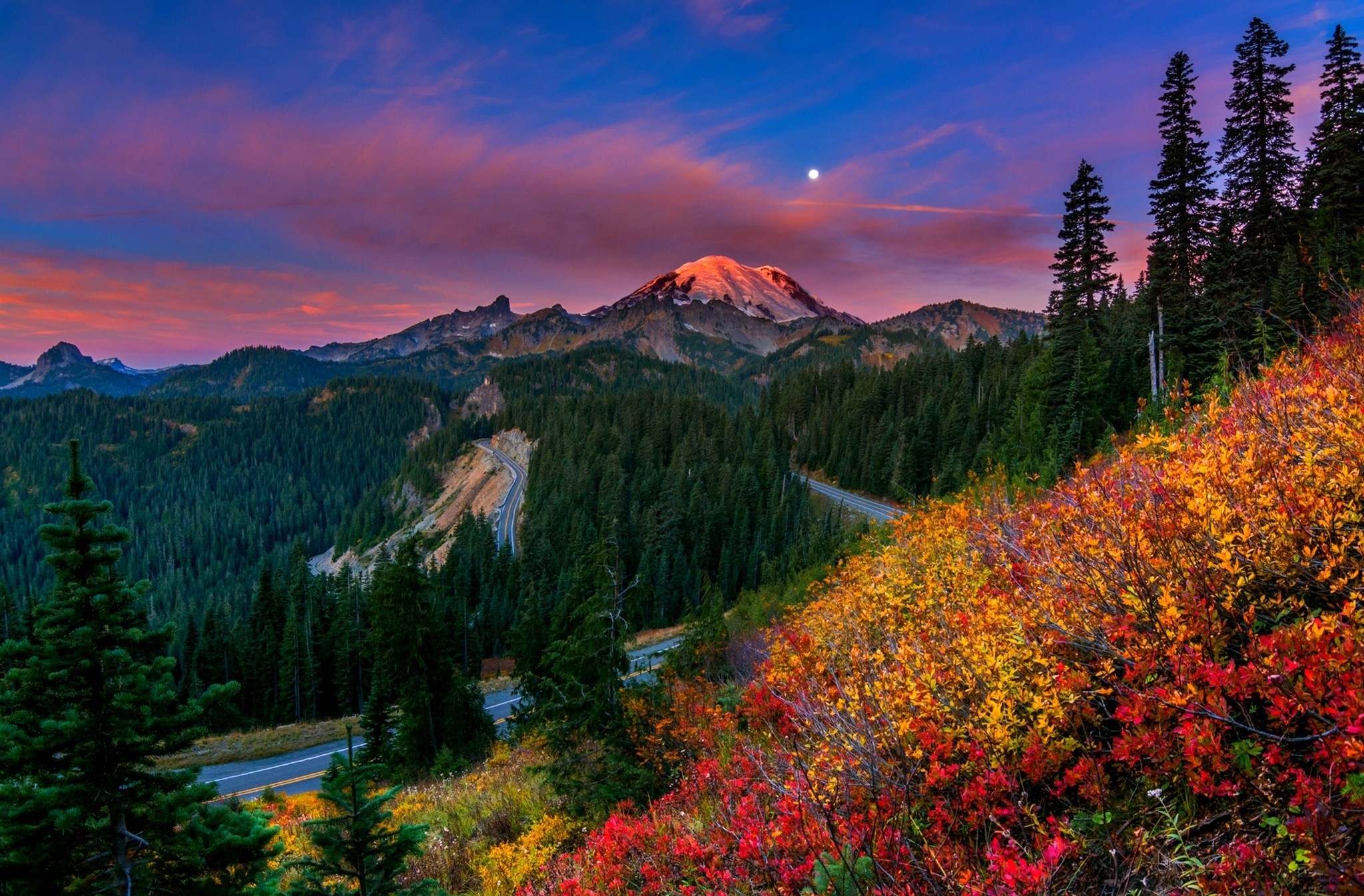 Mount Rainier Hd Valley Wallpapers