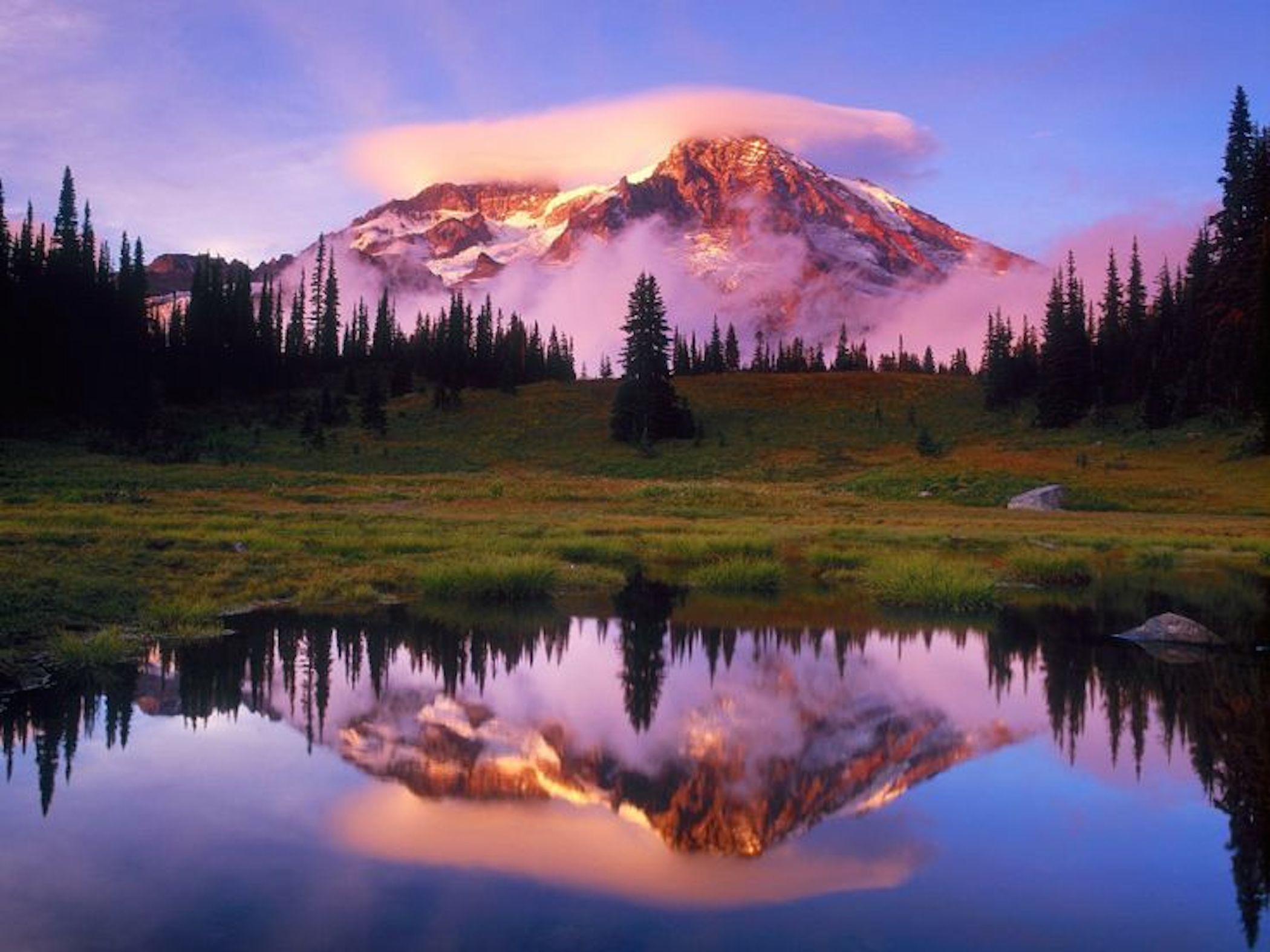 Mount Rainier Hd Valley Wallpapers