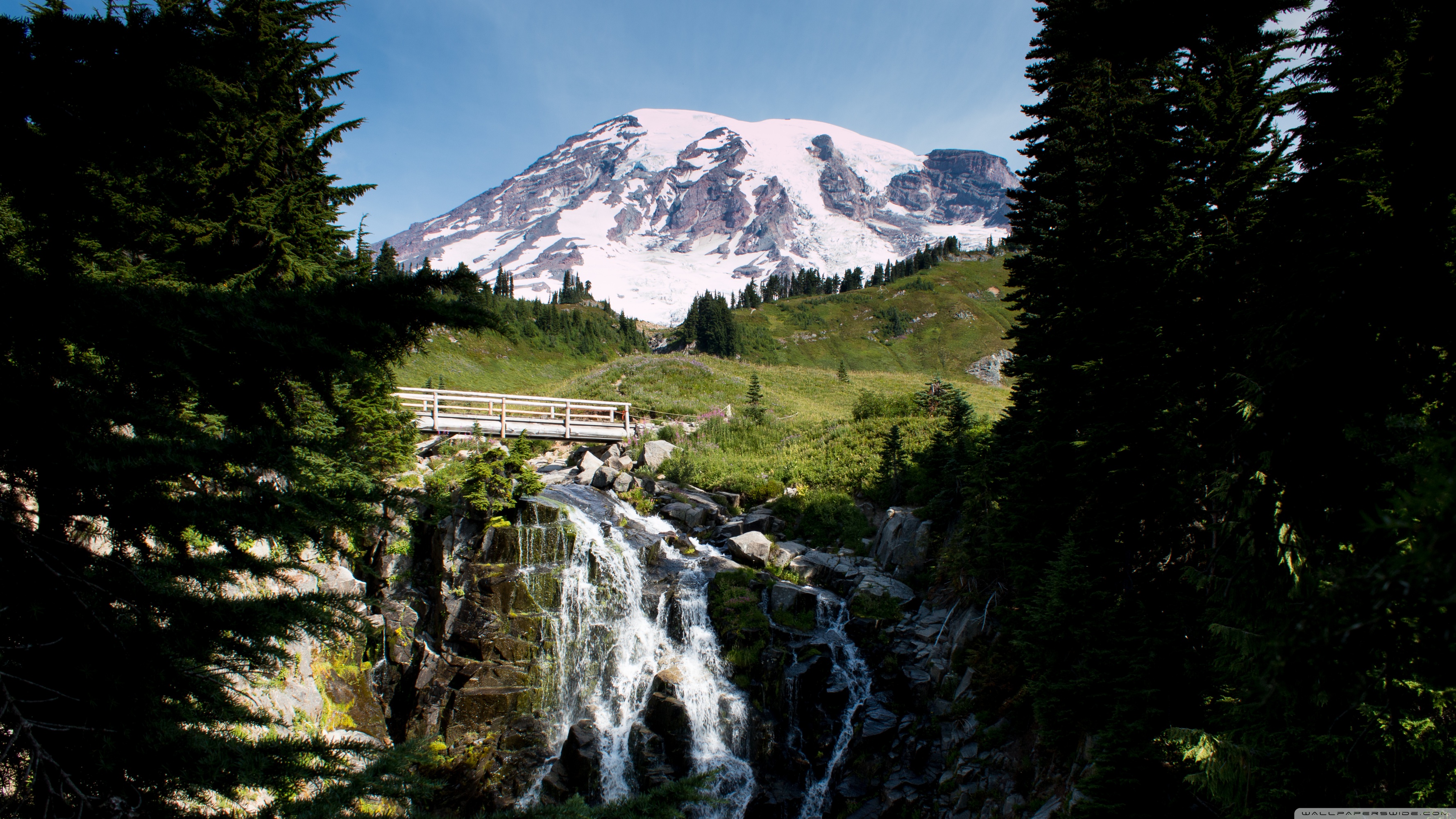 Mount Rainier Hd Valley Wallpapers