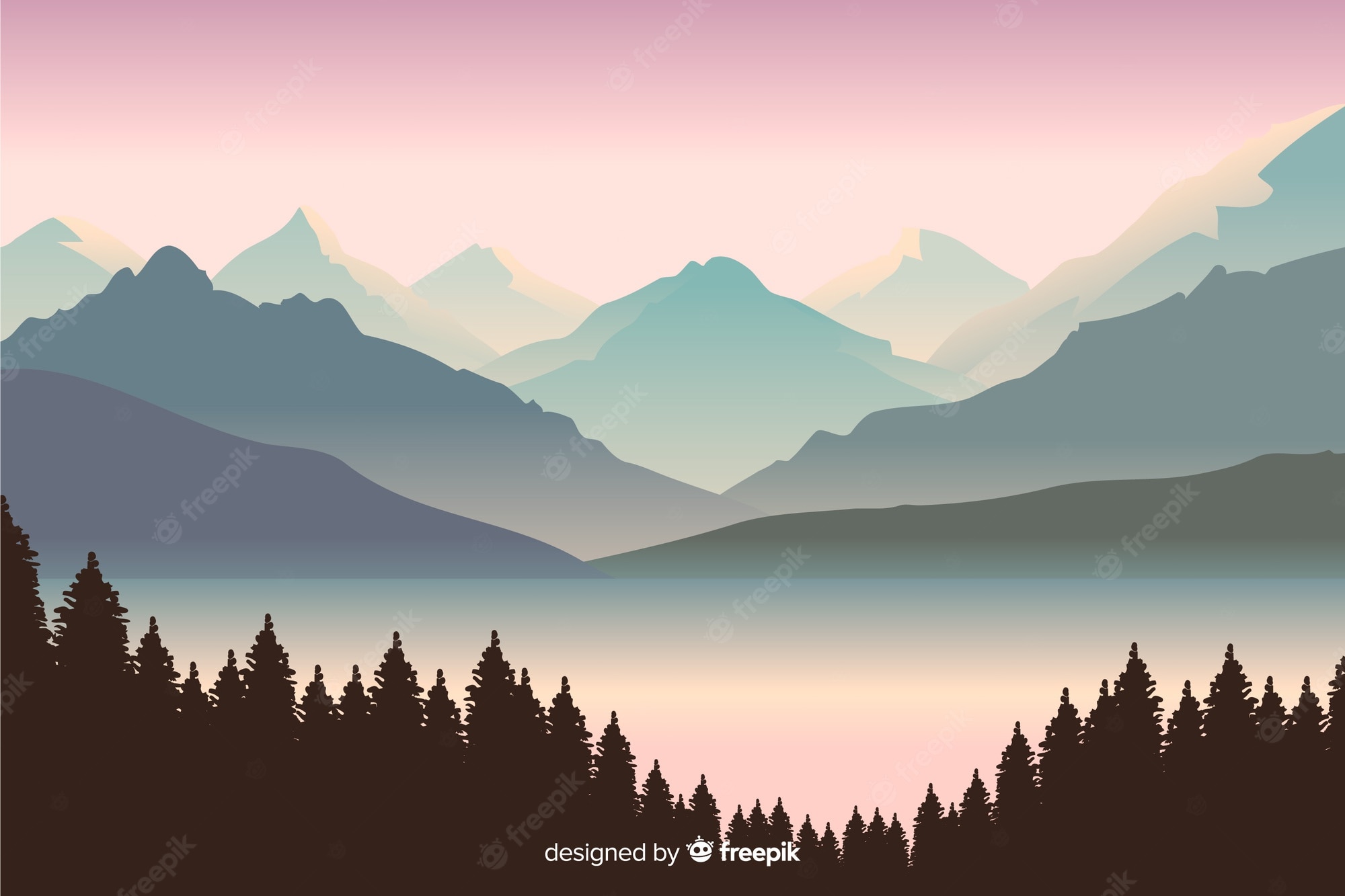 Mountain Illustration Wallpapers