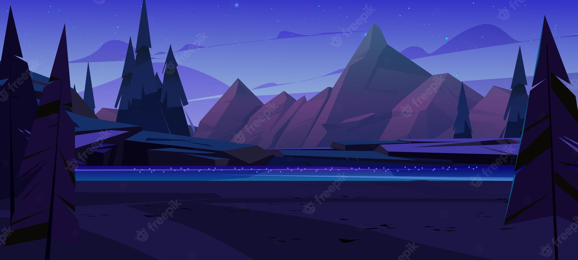 Mountain Illustration Wallpapers