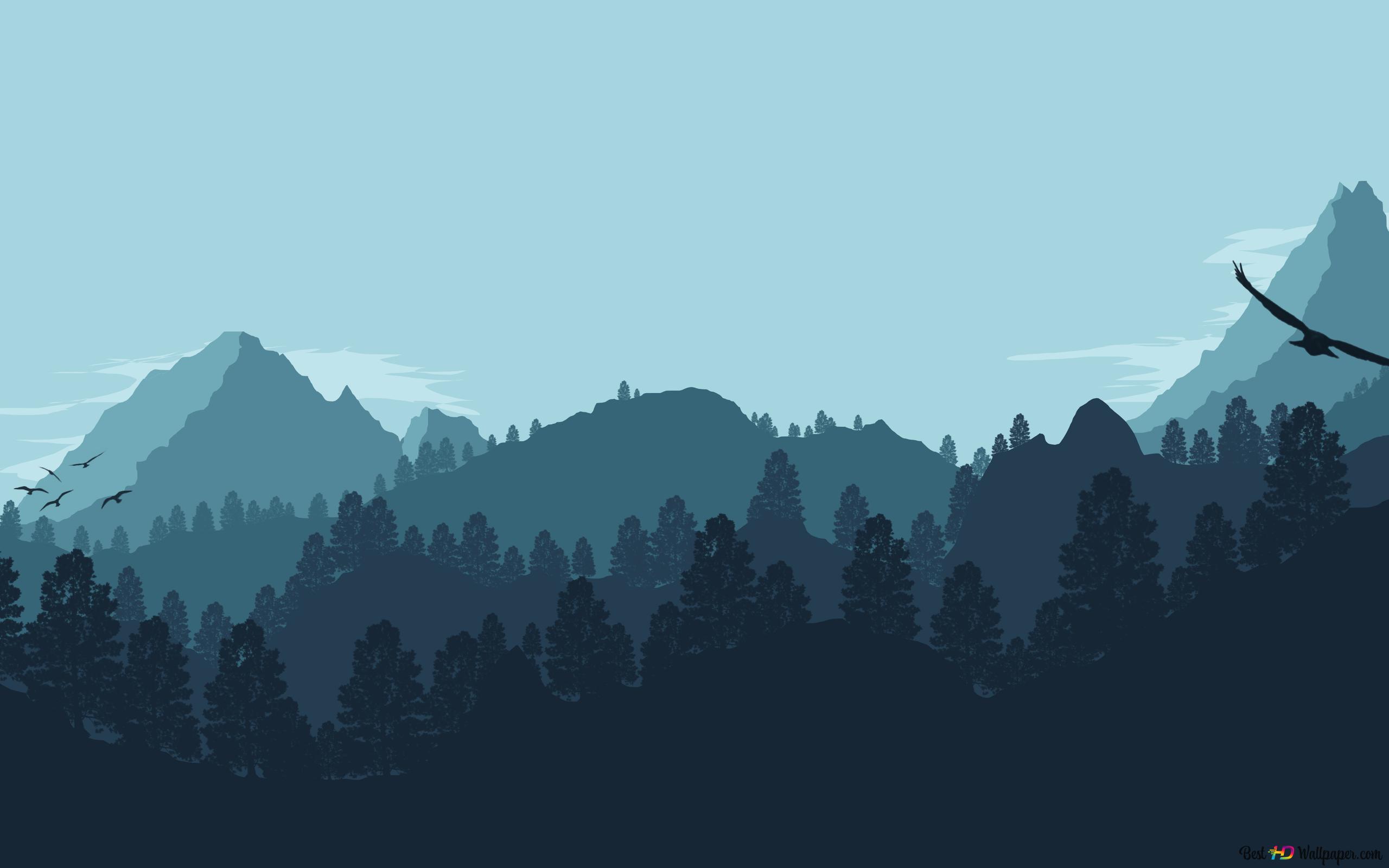 Mountain Illustration Wallpapers