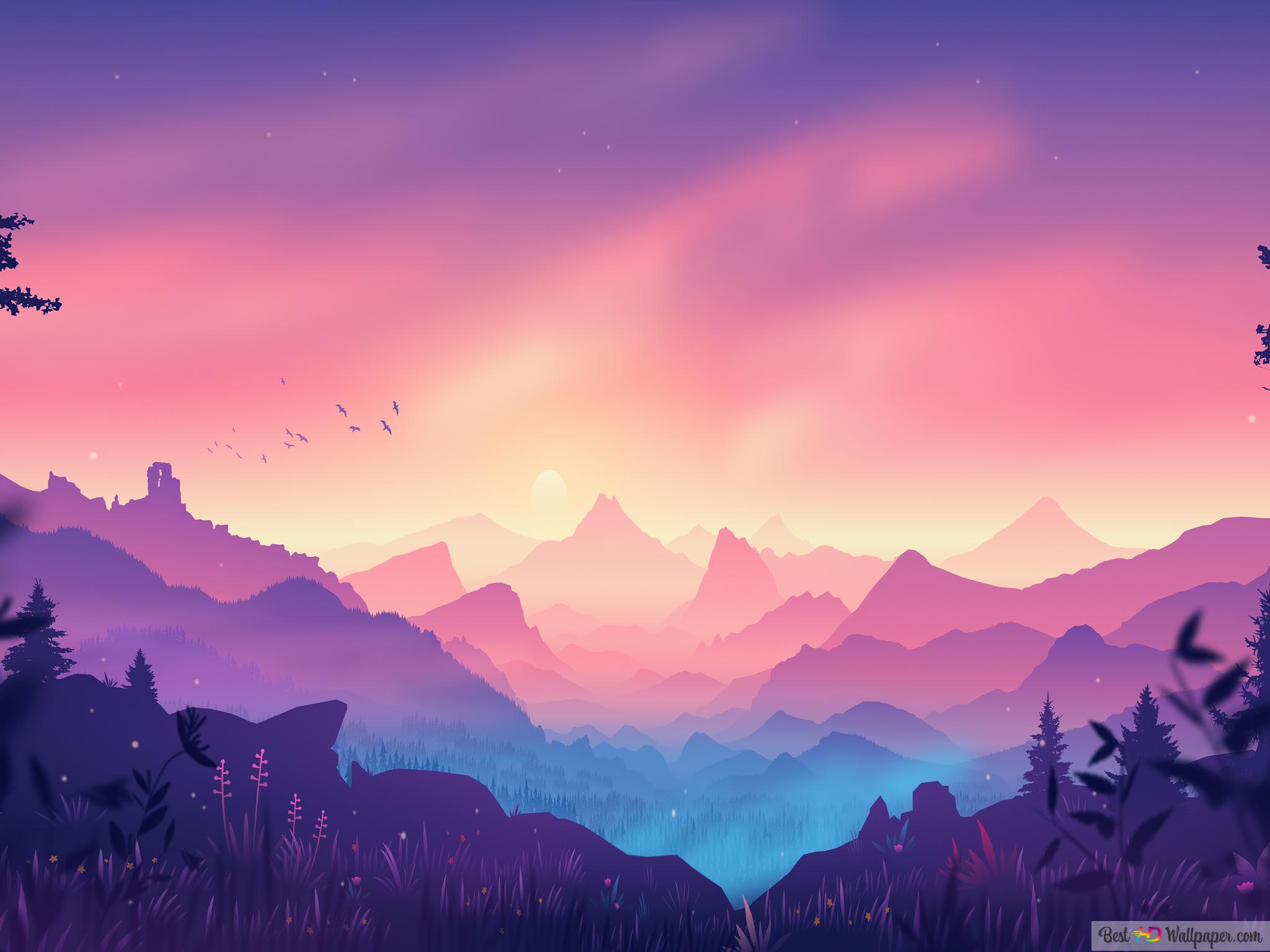 Mountain Illustration Wallpapers