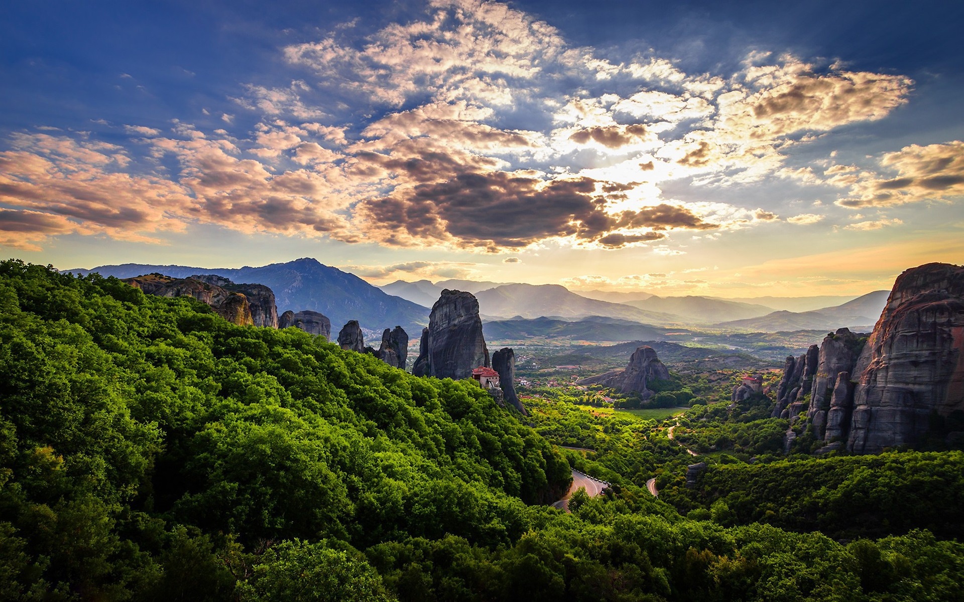 Mountain In Meteora Greece Wallpapers