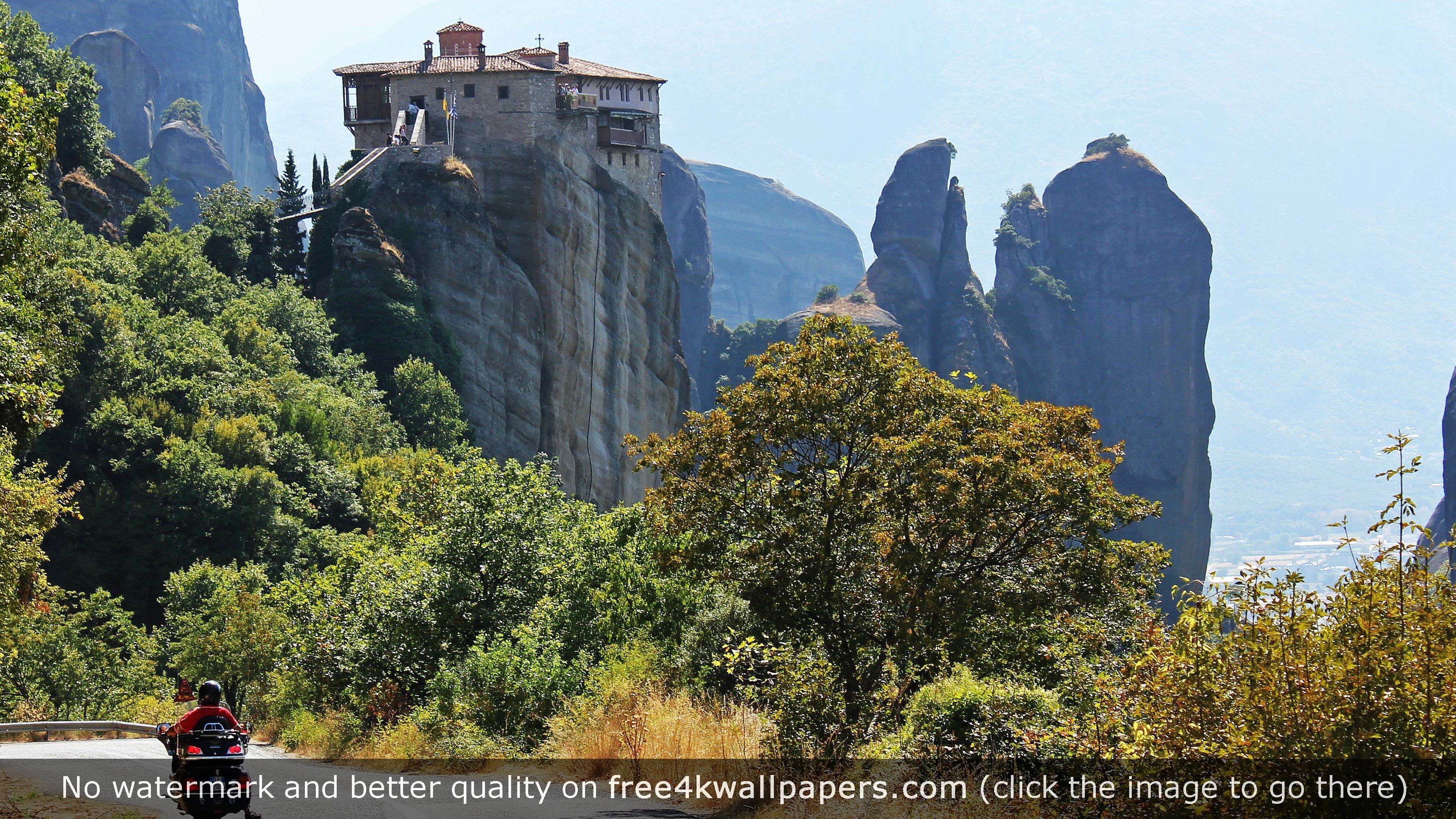 Mountain In Meteora Greece Wallpapers