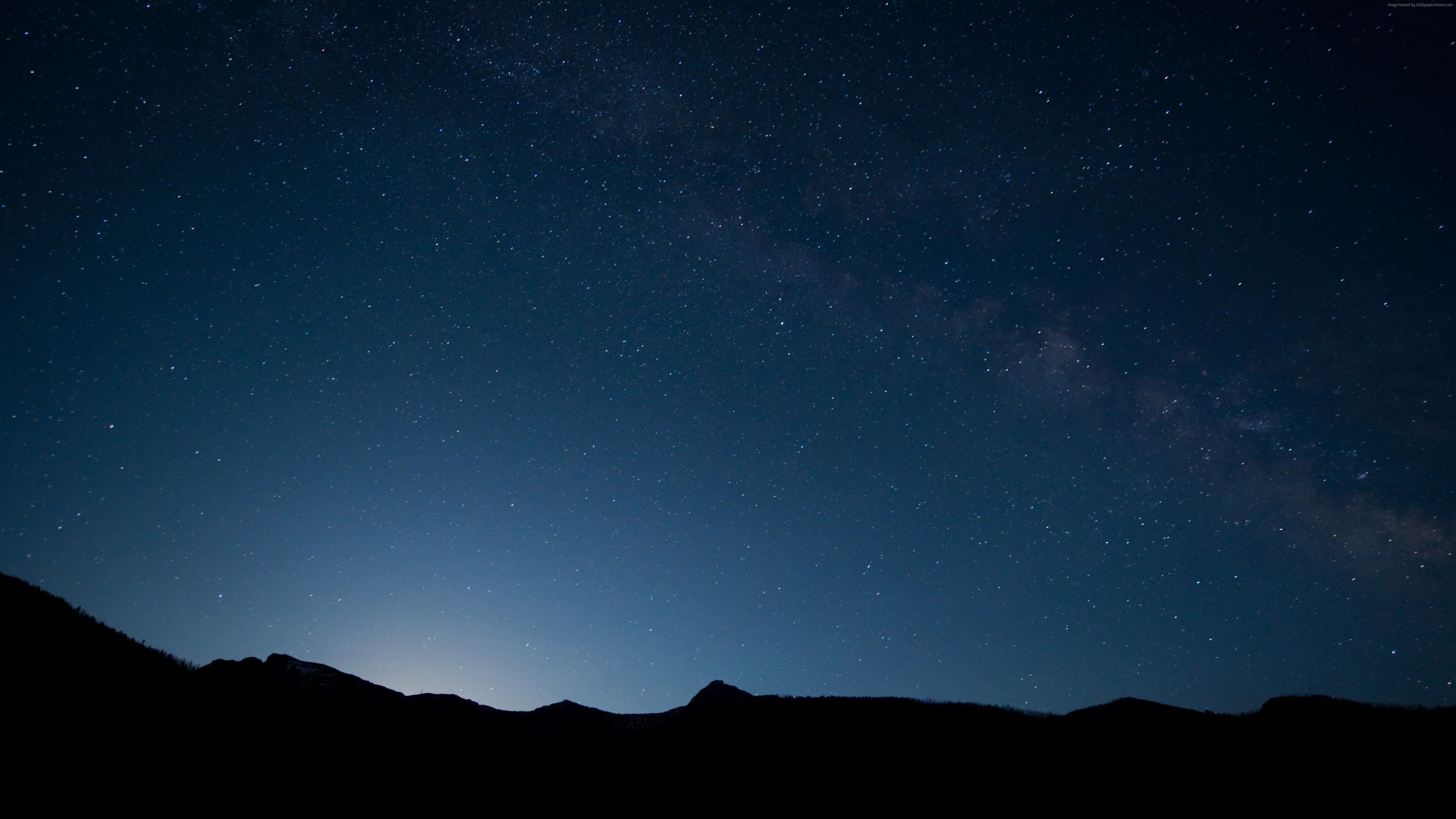 Mountain Nature Night Road Wallpapers