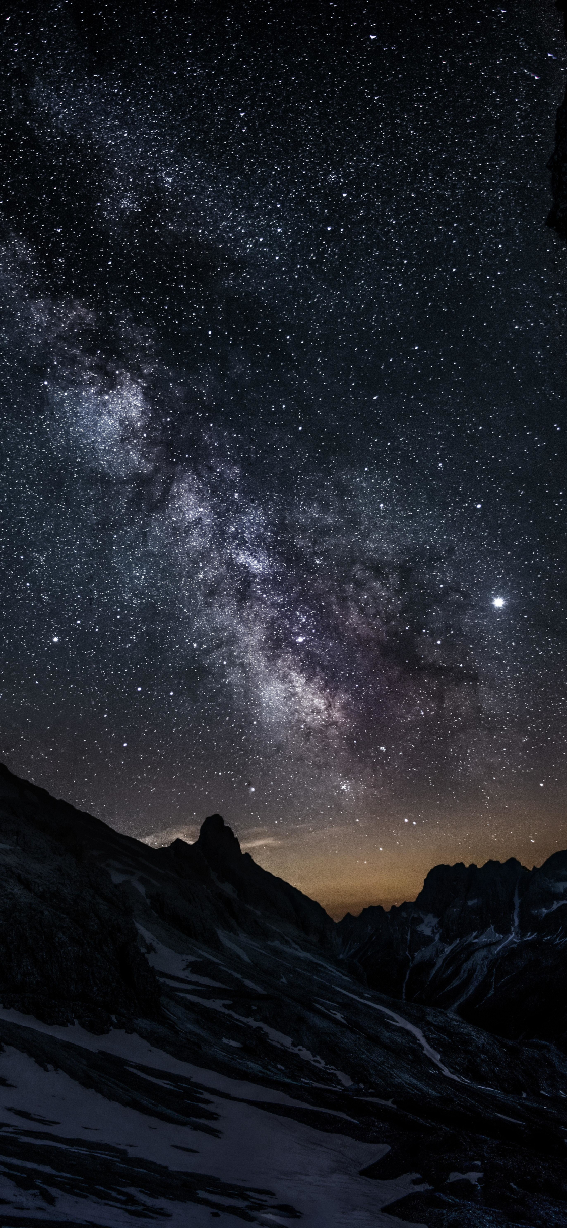 Mountain Night Sky Wallpapers