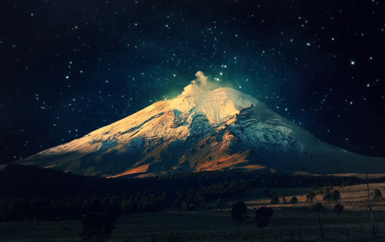 Mountain Night Sky Wallpapers