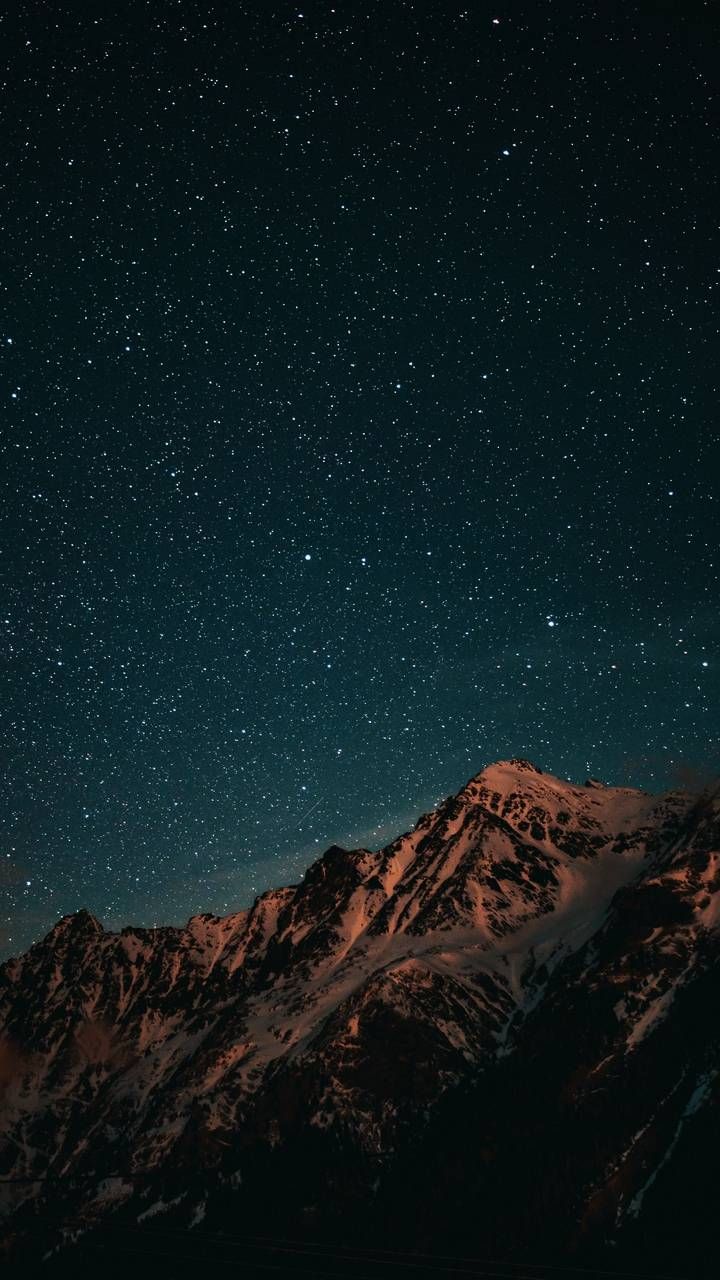 Mountain Night Sky Wallpapers