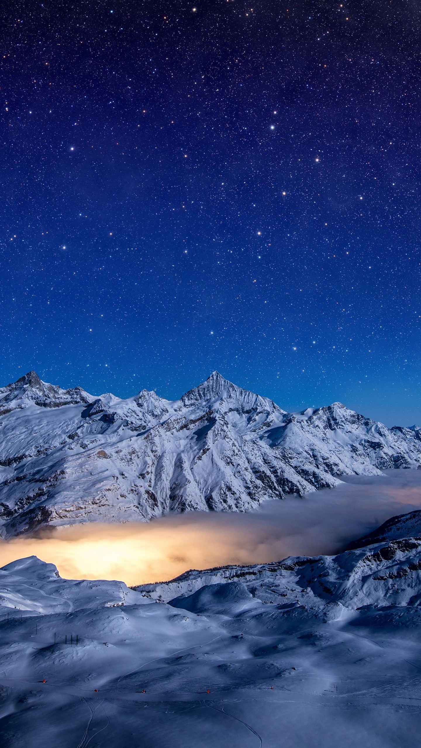 Mountain Night Sky Wallpapers