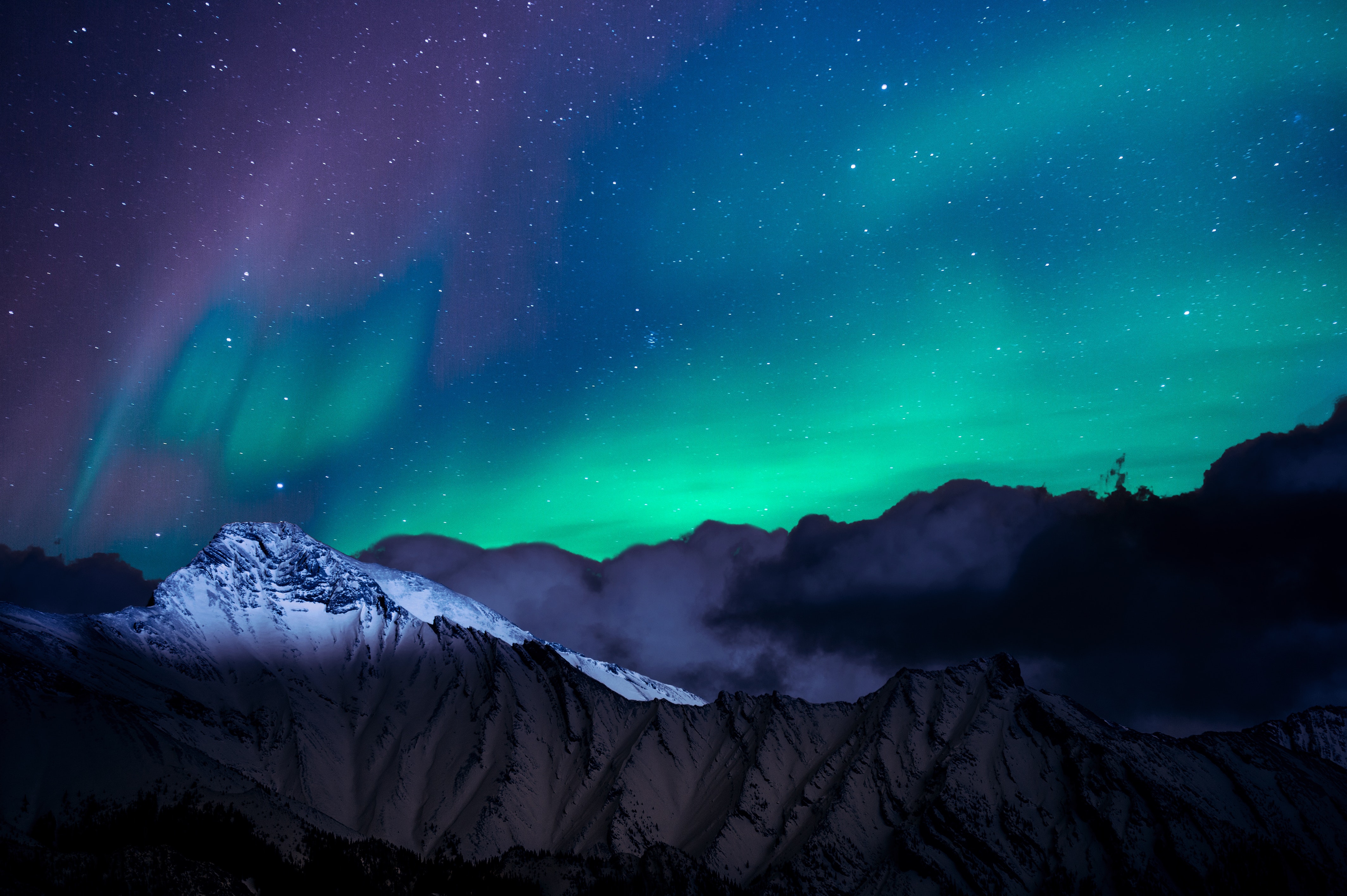 Mountain Night Sky Wallpapers