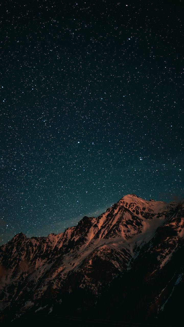 Mountain Night Sky Wallpapers