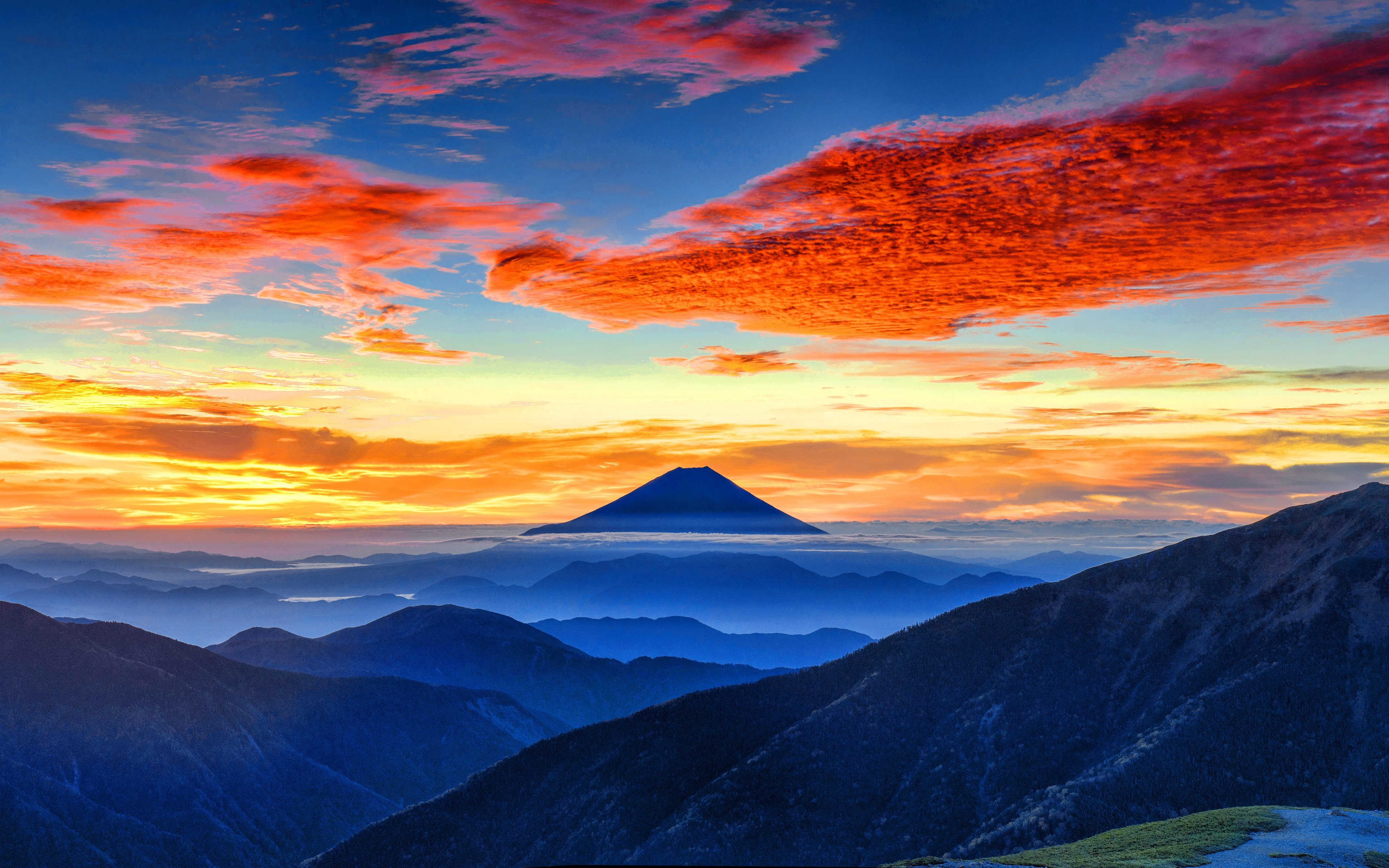 Mountain Sunrise 8K Wallpapers