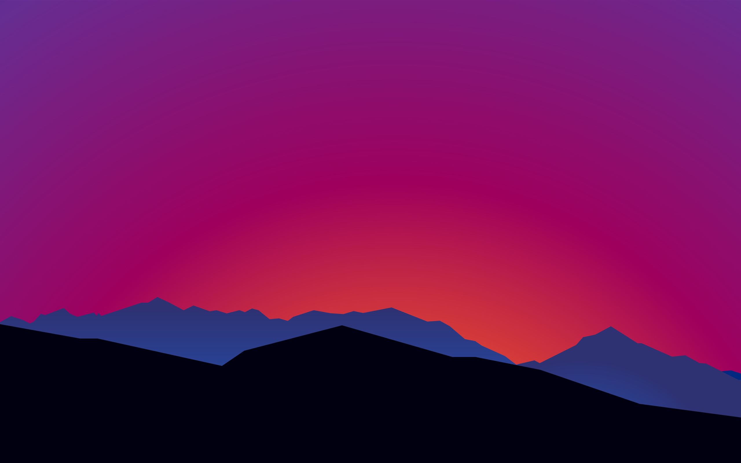 Mountain Top Minimalistic Wallpapers