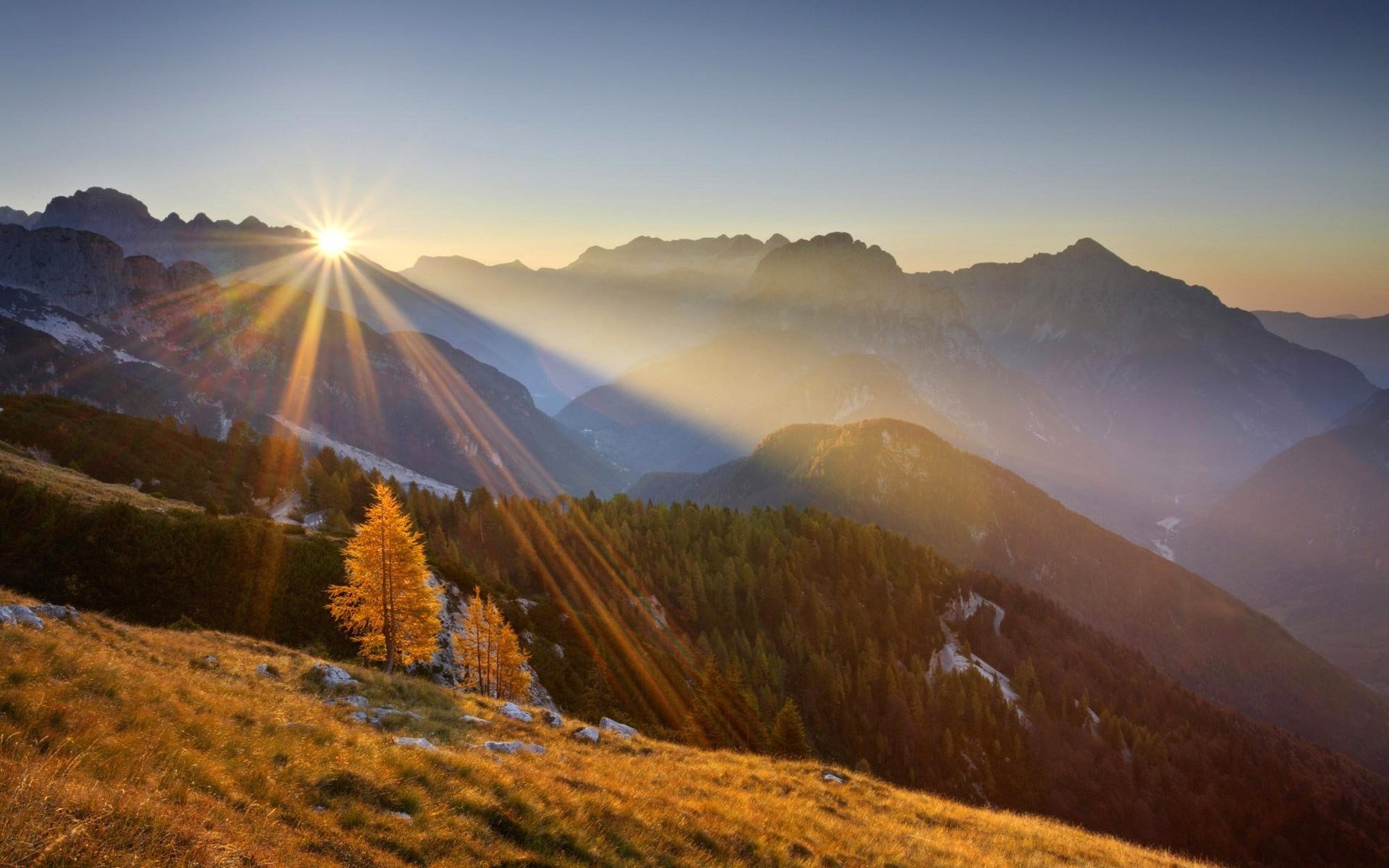 Mountain Top Sunrise Wallpapers