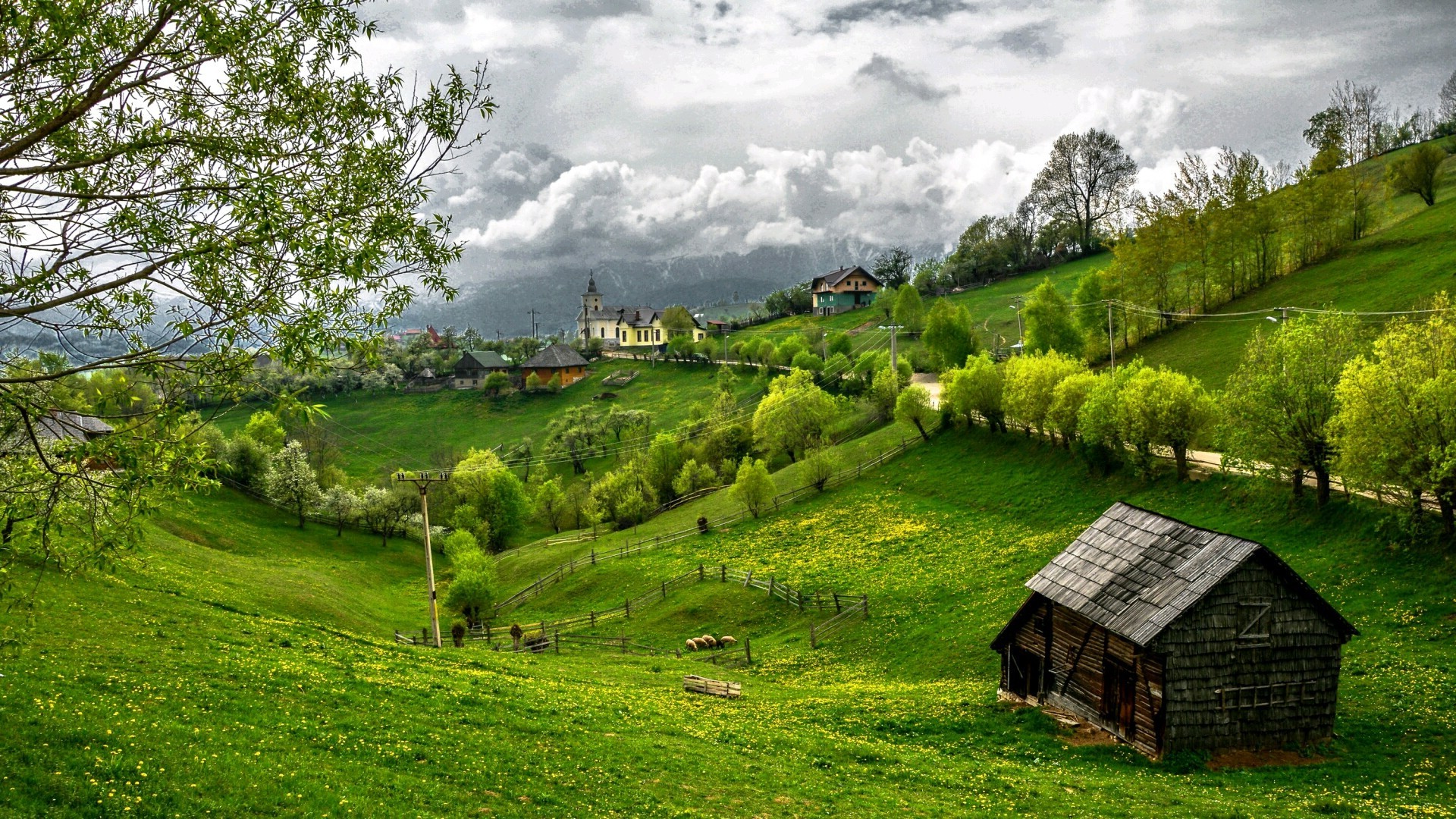 Mountain Village Wallpapers