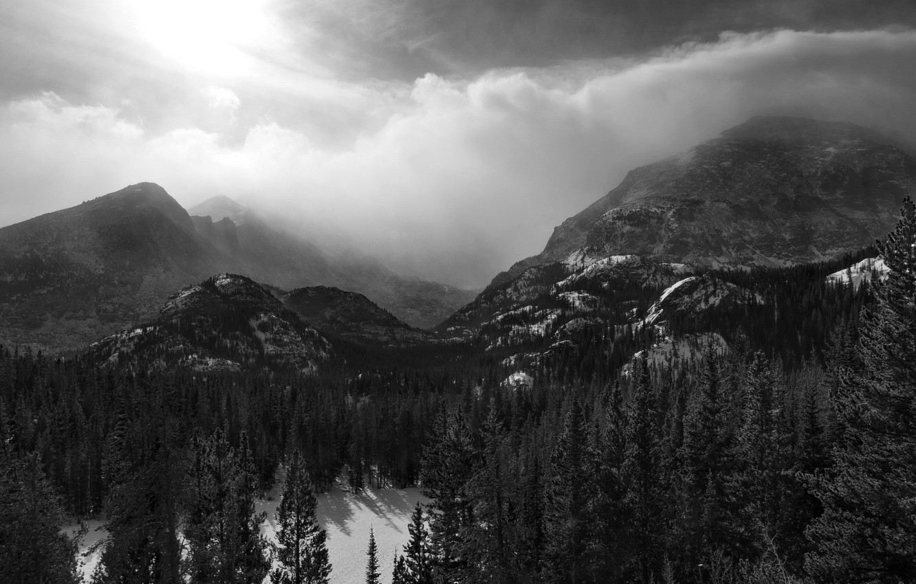 Mountains Black And White Wallpapers