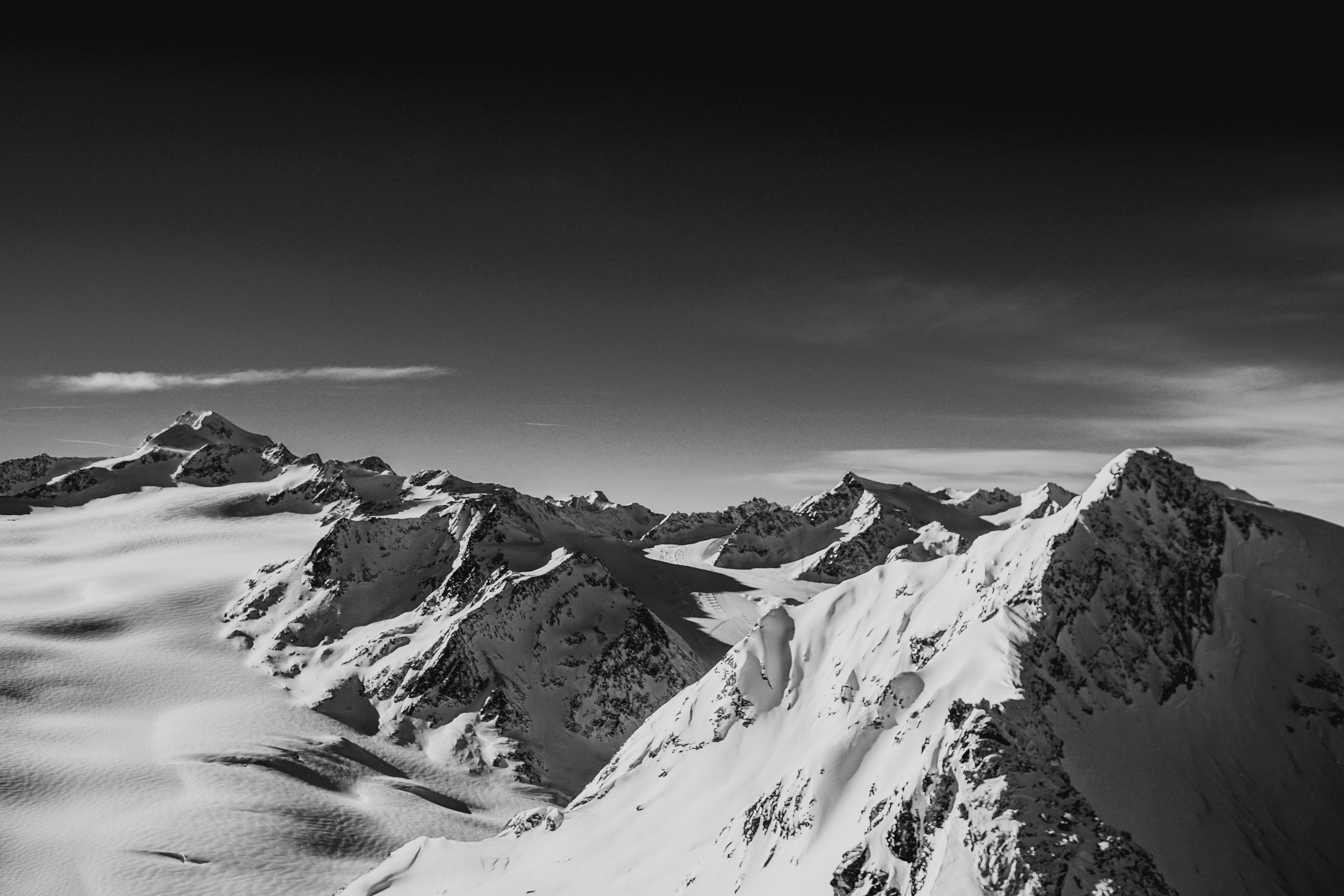 Mountains Black And White Wallpapers