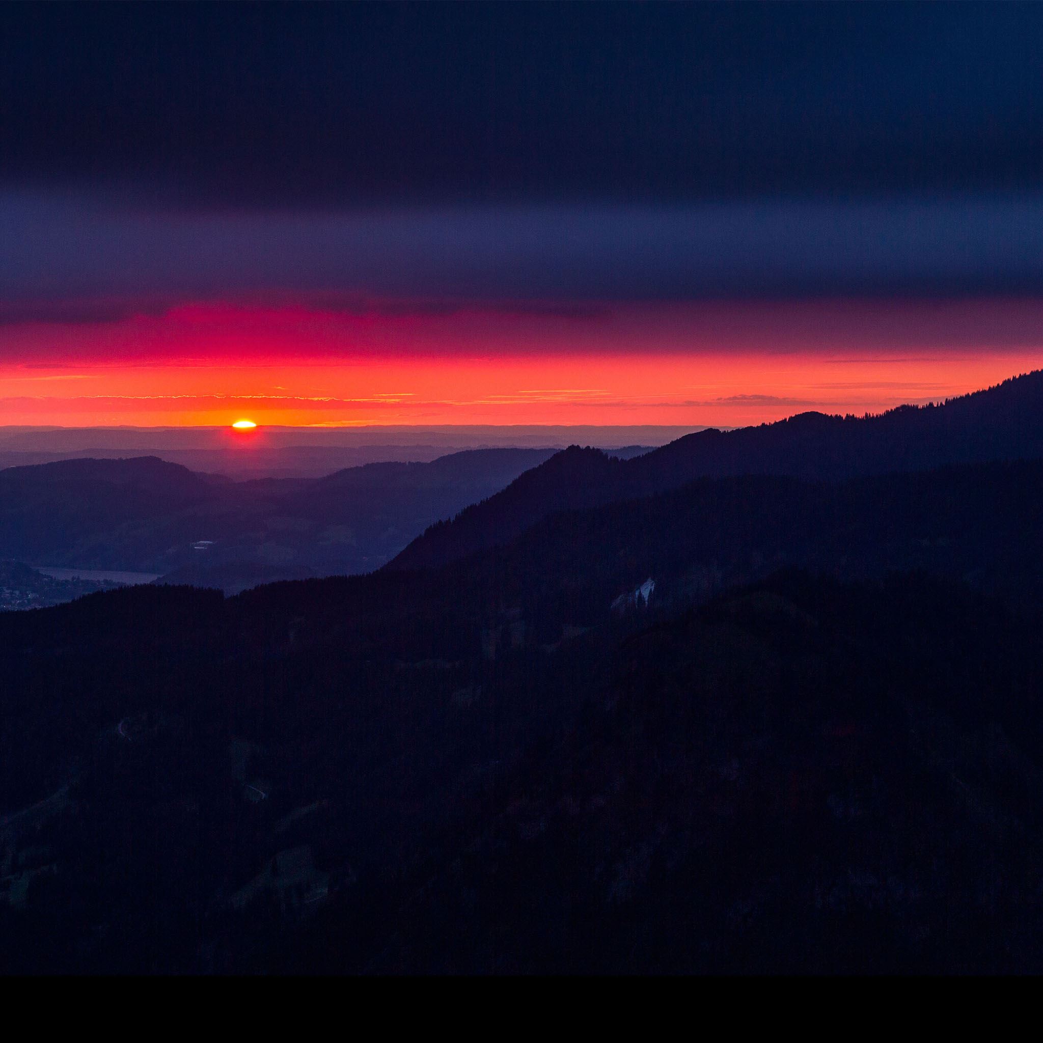 Mountains In Dark Night Wallpapers